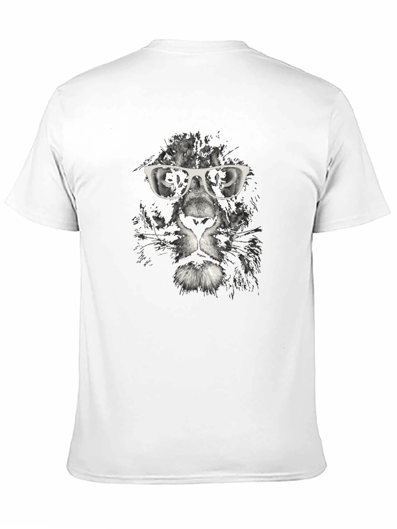 Cool Cat T-Shirt - Lion with Glasses Graphic Tee