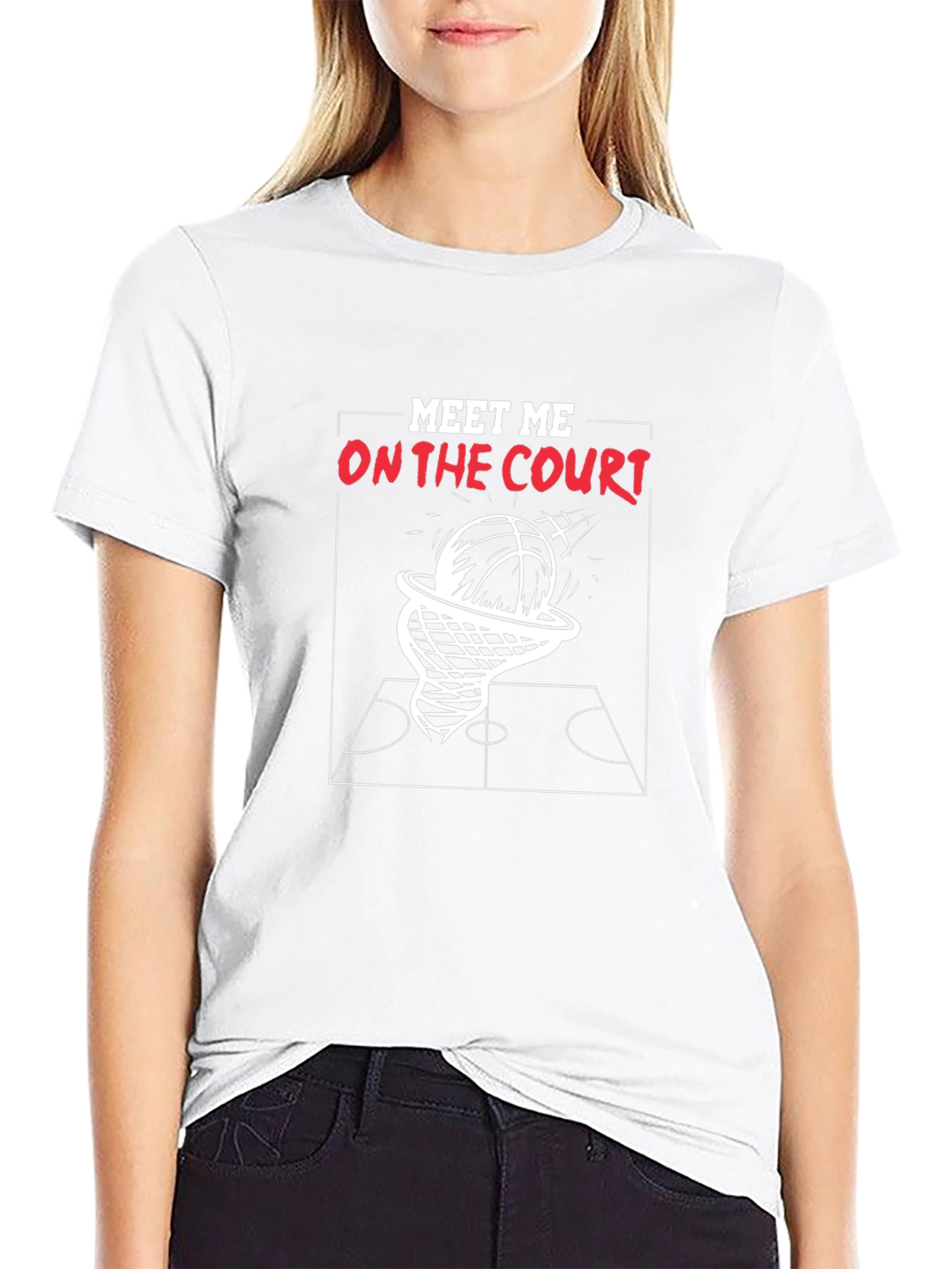 Meet Me on the Court Graphic Tee