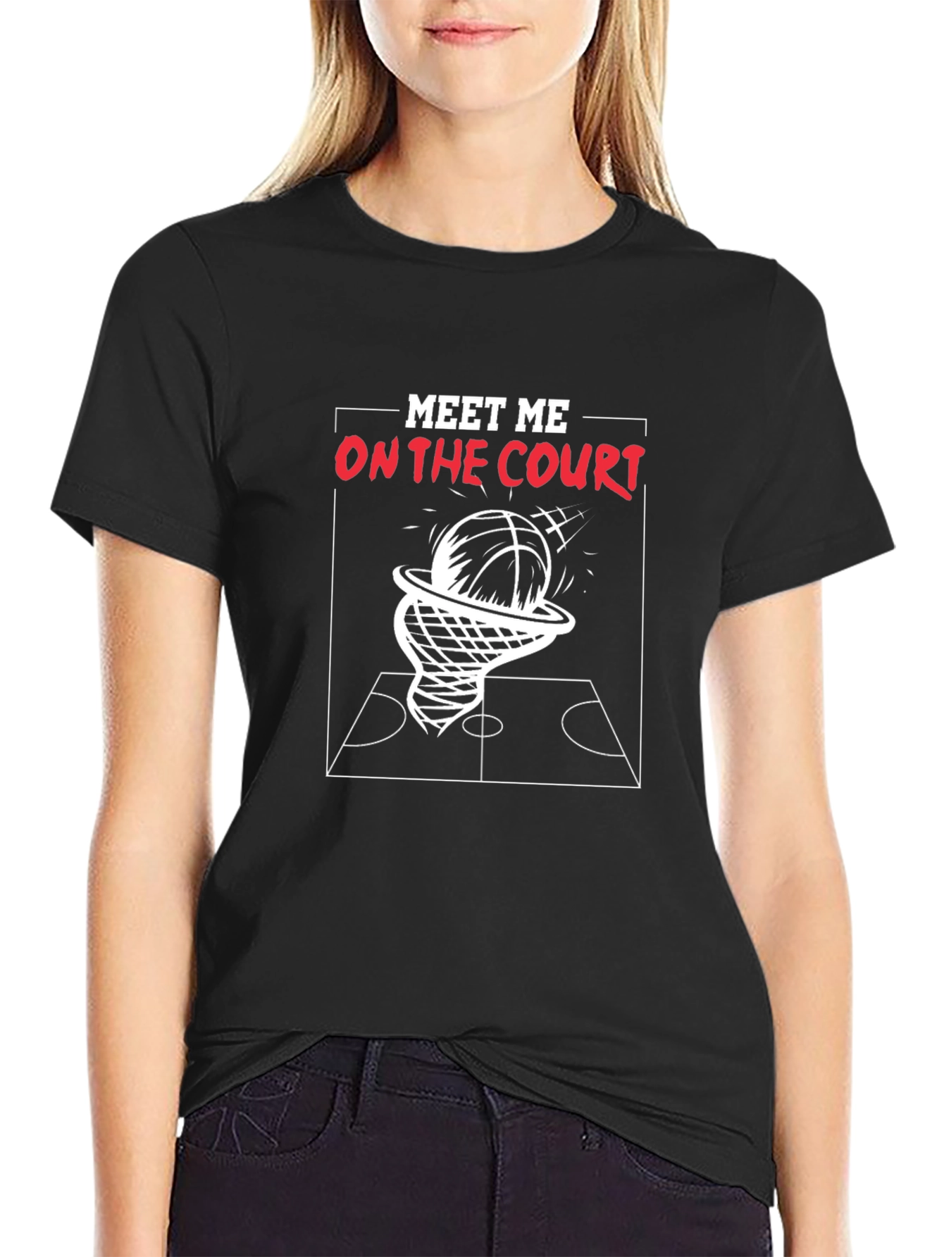 Meet Me on the Court Graphic Tee