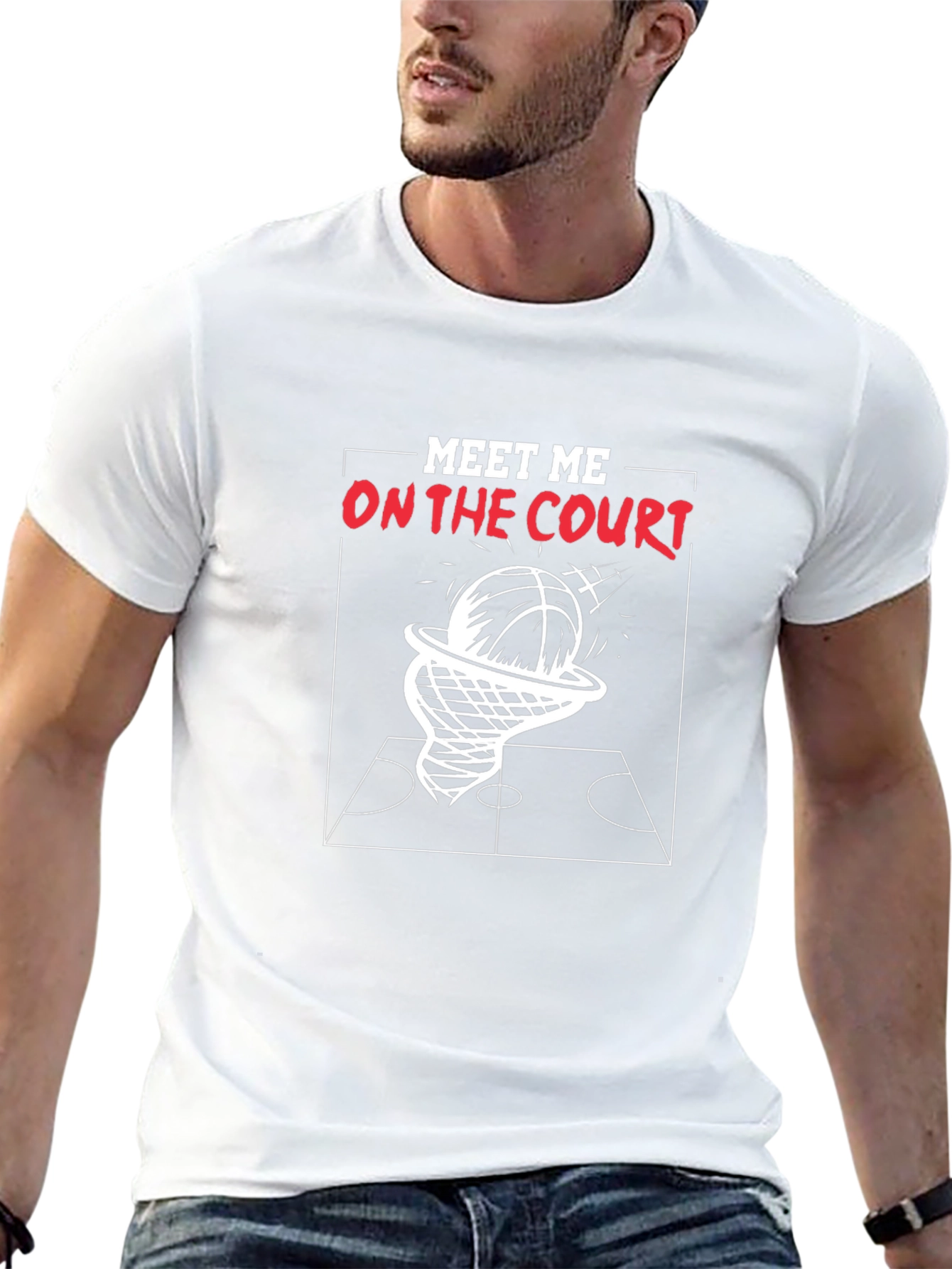 Meet Me on the Court Graphic Tee