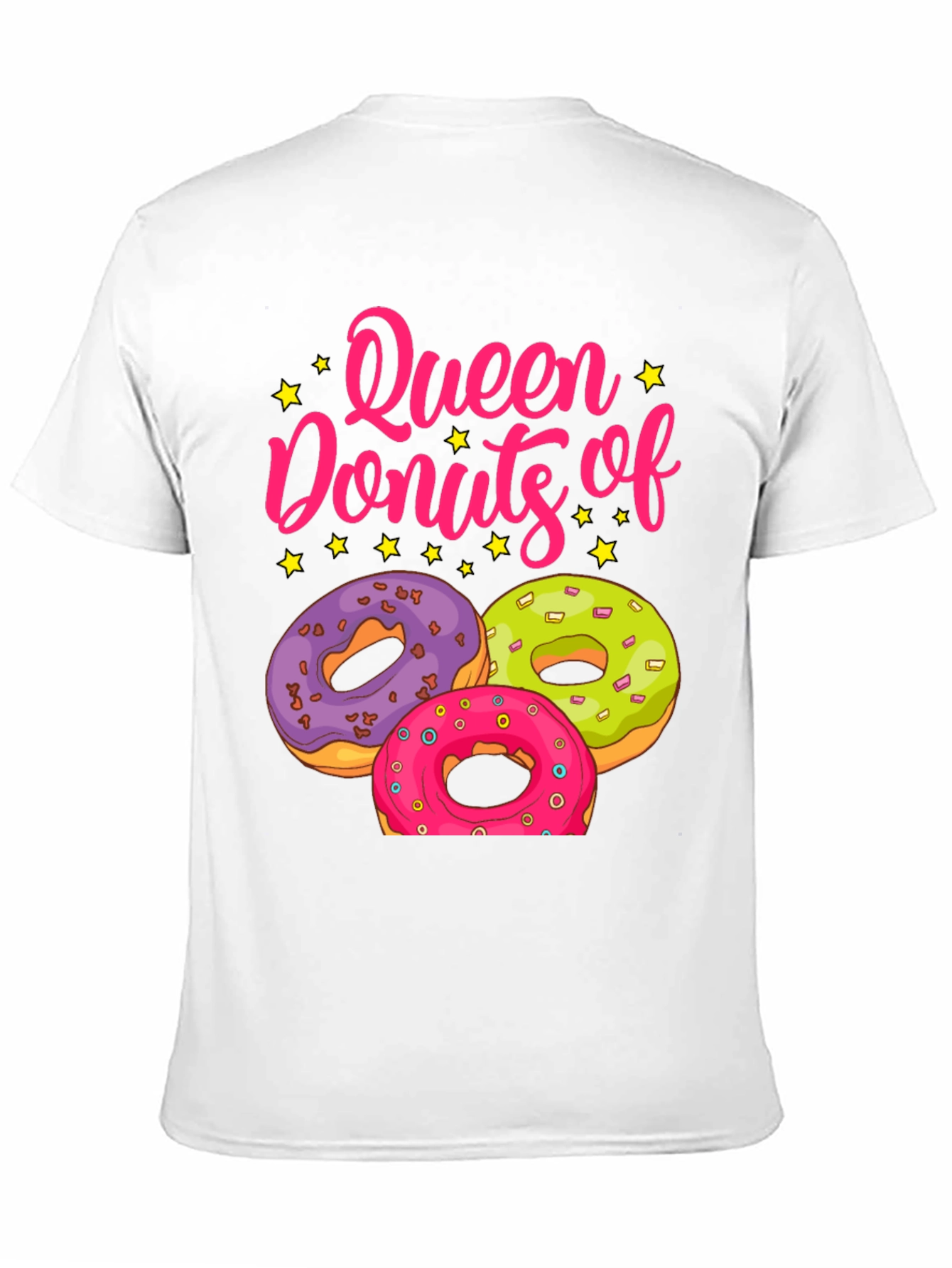Queen of Donuts T-Shirt - Sweet Treat Graphic Tee