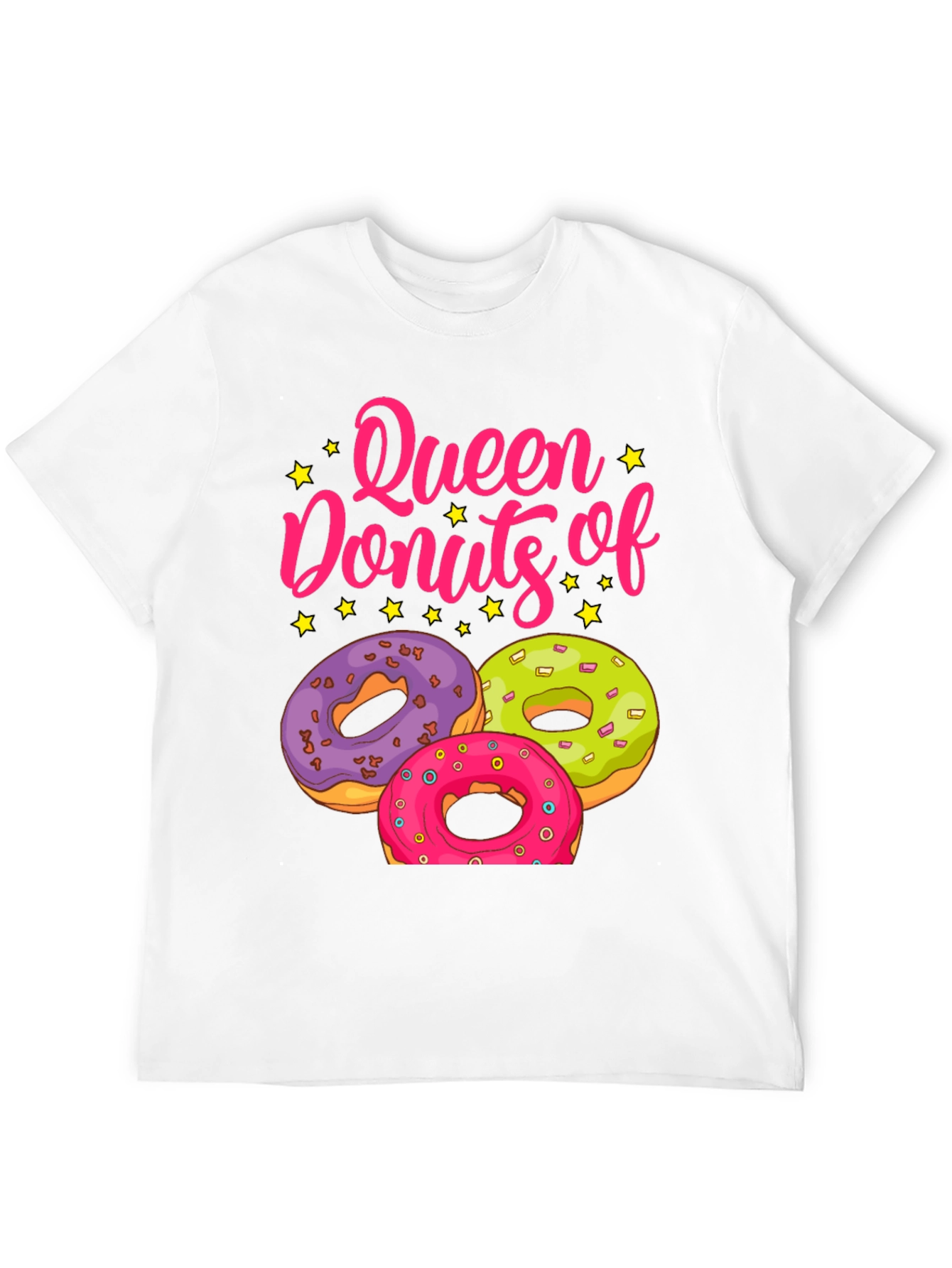 Queen of Donuts T-Shirt - Sweet Treat Graphic Tee