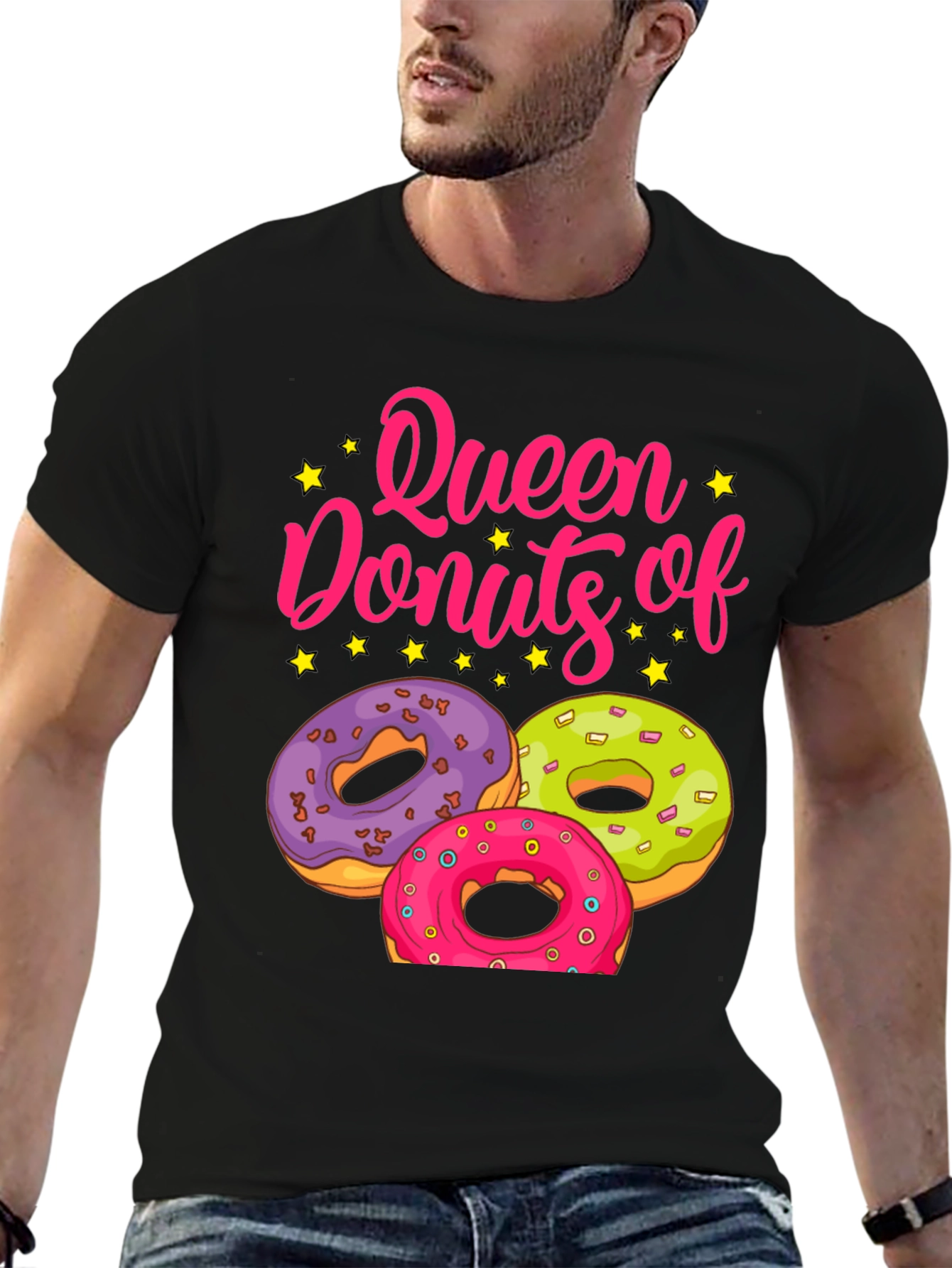 Queen of Donuts T-Shirt - Sweet Treat Graphic Tee