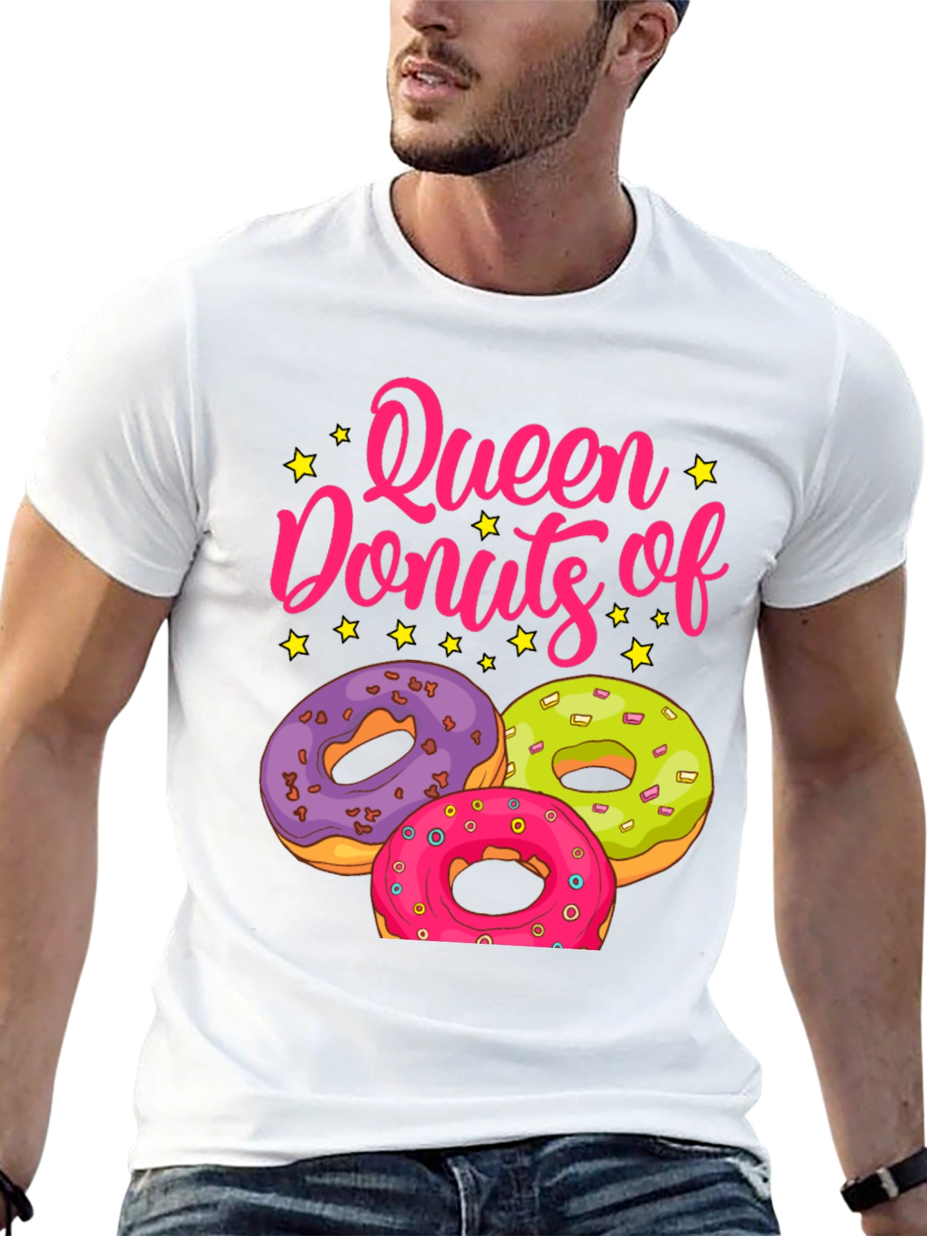 Queen of Donuts T-Shirt - Sweet Treat Graphic Tee