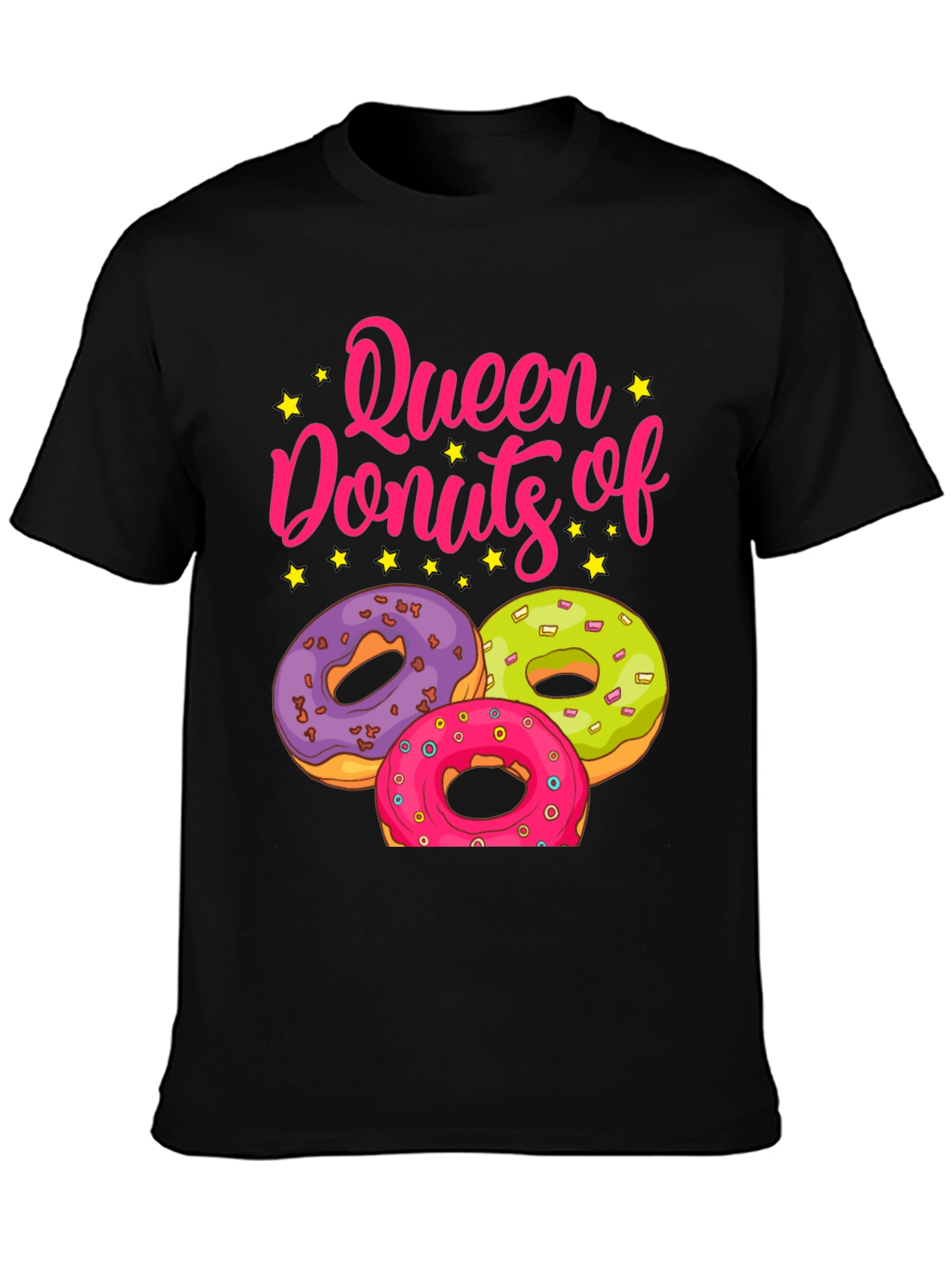 Queen of Donuts T-Shirt - Sweet Treat Graphic Tee