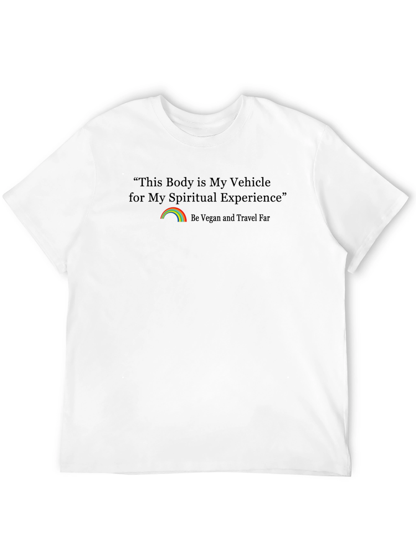 Spiritual Experience Vegan Travel Graphic T-Shirt
