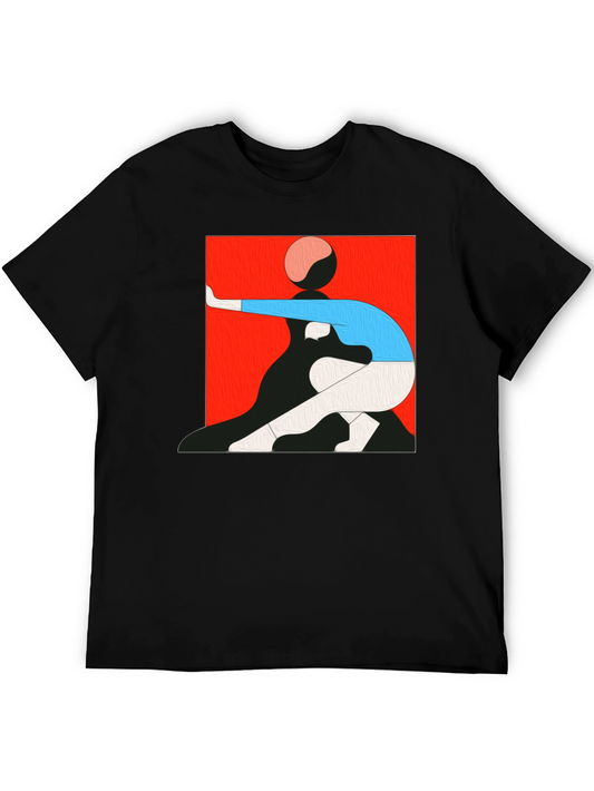 Abstract Graphic Tee - Modern Art Shirt