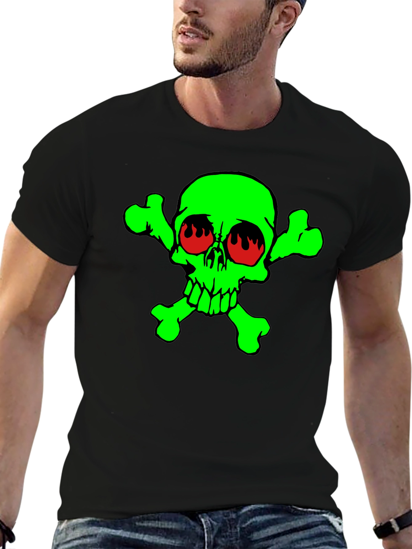 Toxic Skull Graphic T-Shirt