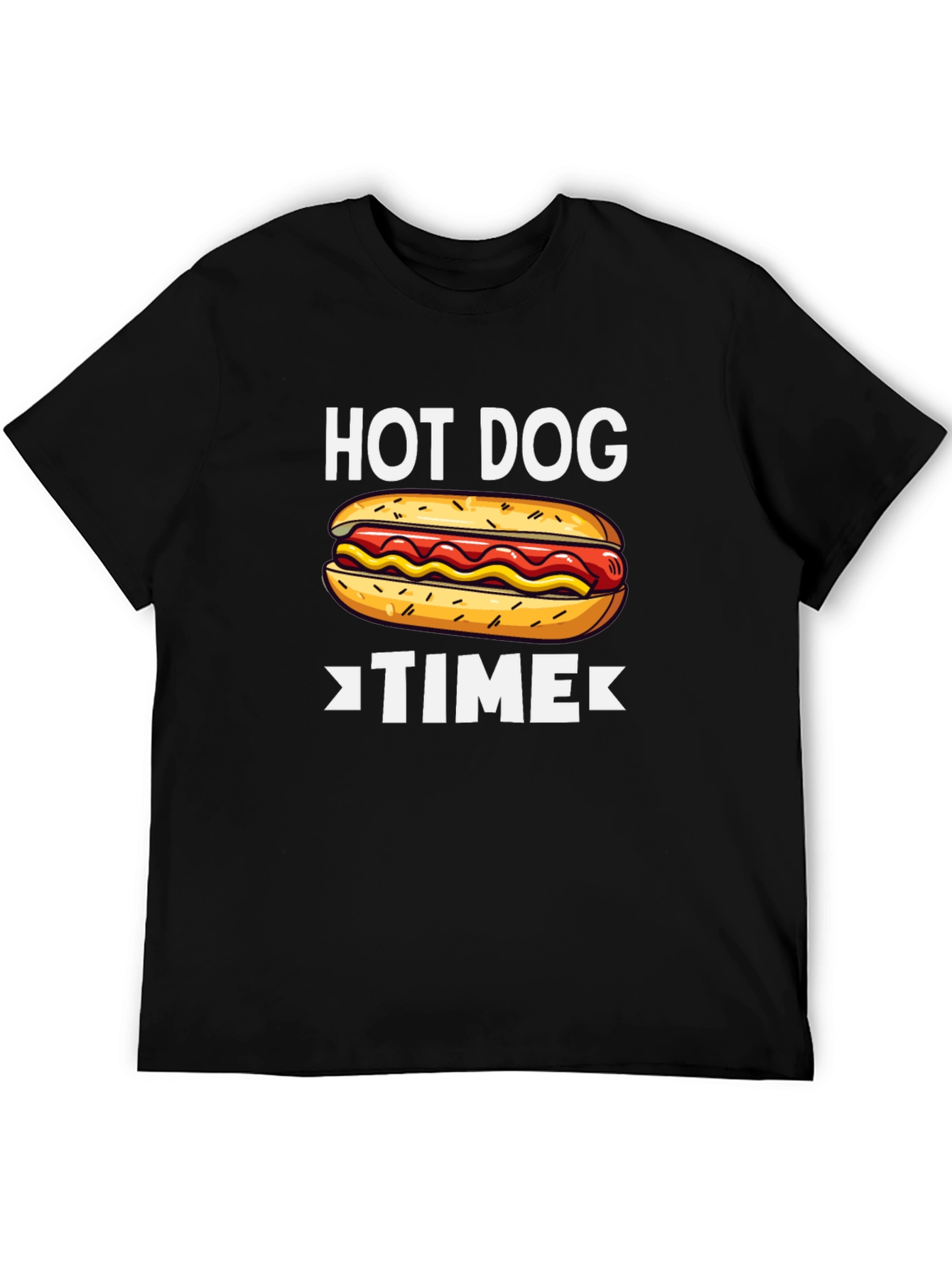Hot Dog Time Graphic T-Shirt