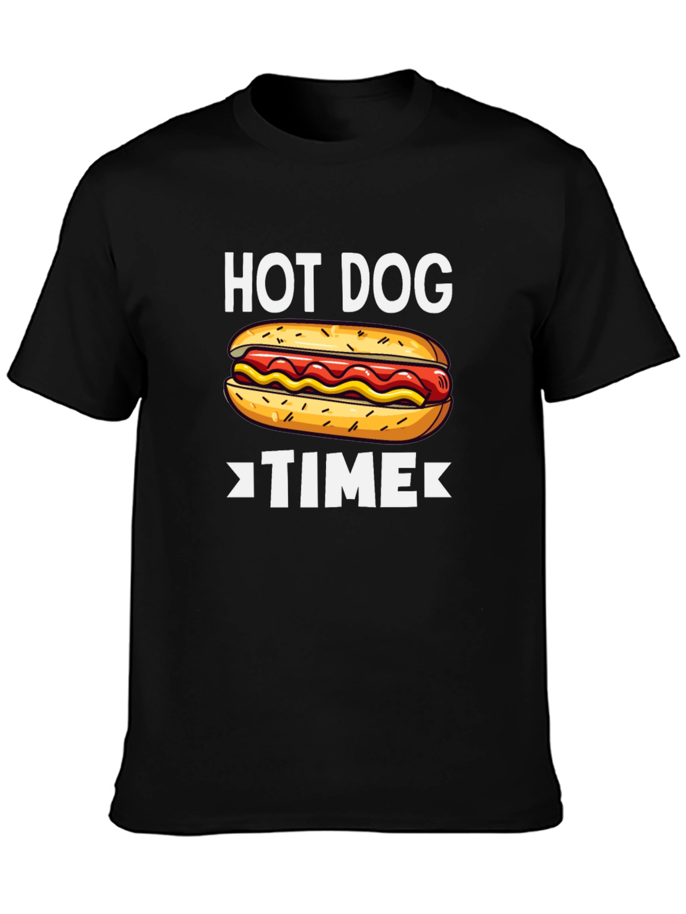 Hot Dog Time Graphic T-Shirt