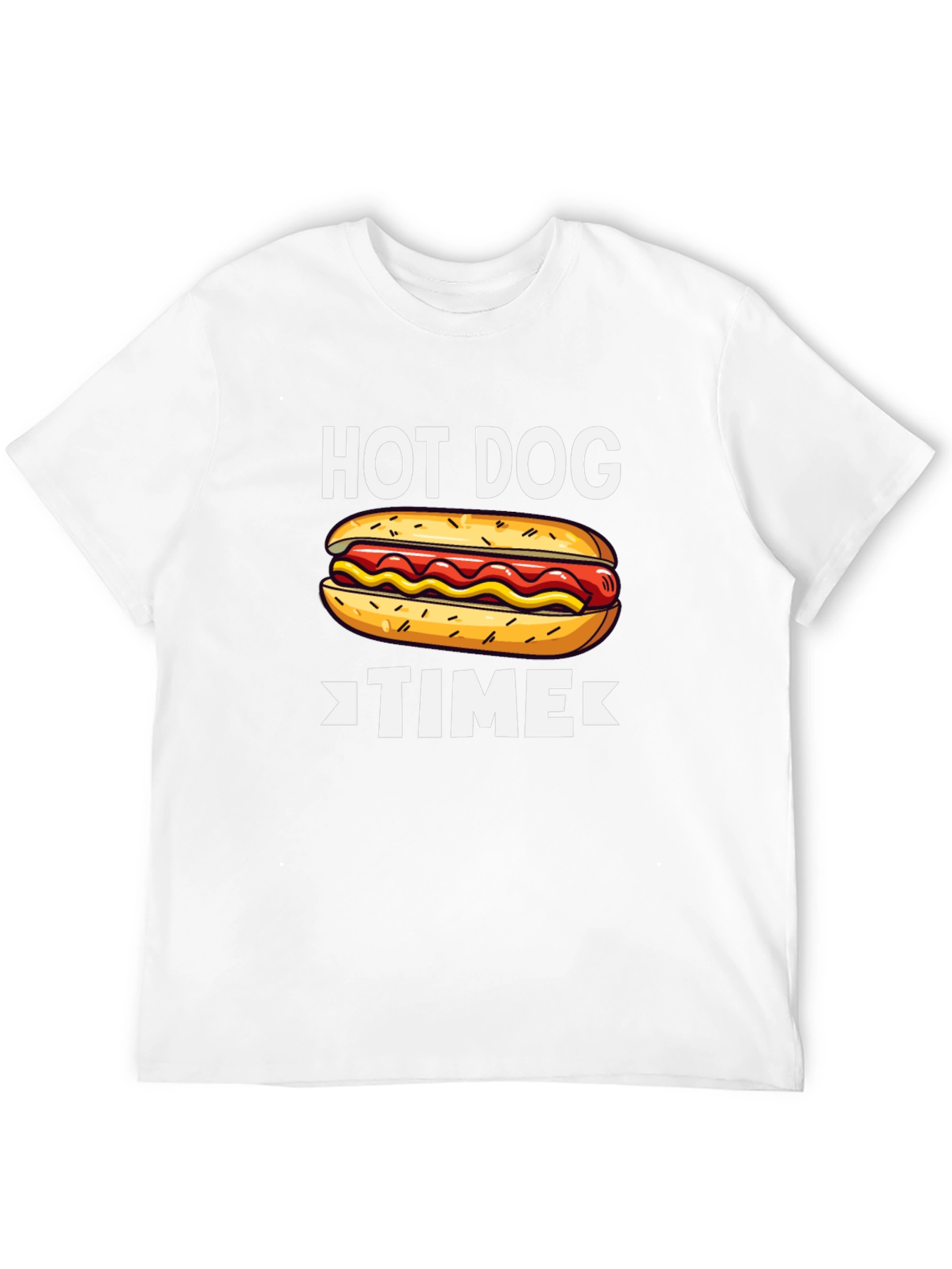 Hot Dog Time Graphic T-Shirt
