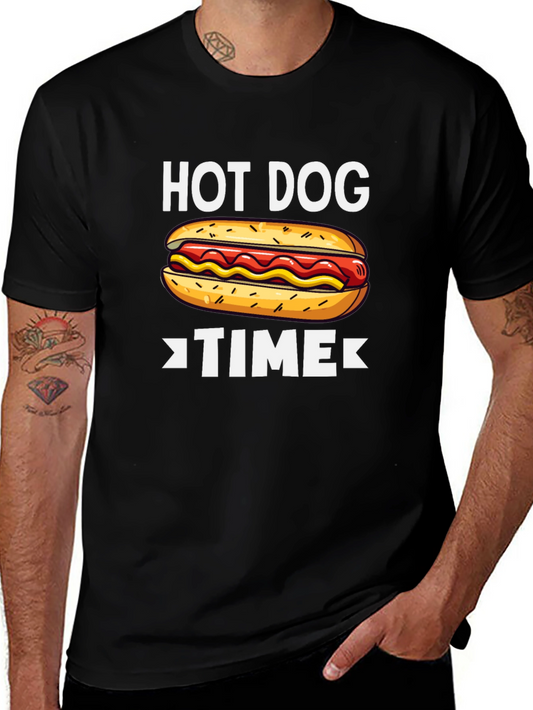 Hot Dog Time Graphic T-Shirt