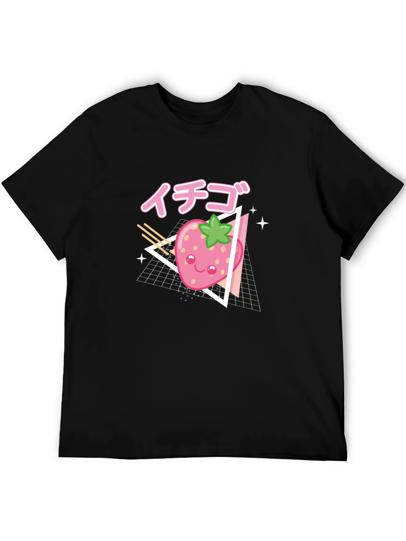 Kawaii Strawberry T-Shirt - Retro Anime Style
