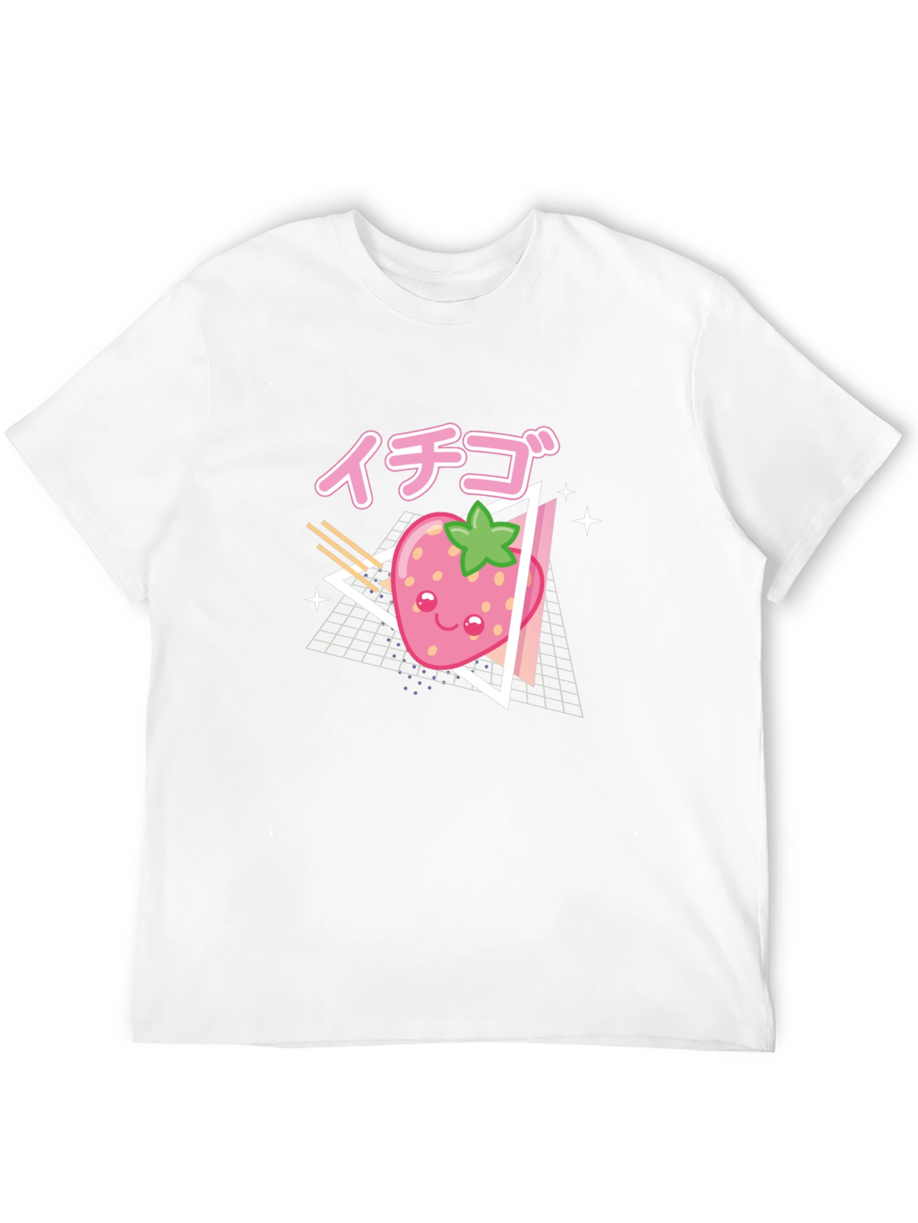 Kawaii Strawberry T-Shirt - Retro Anime Style