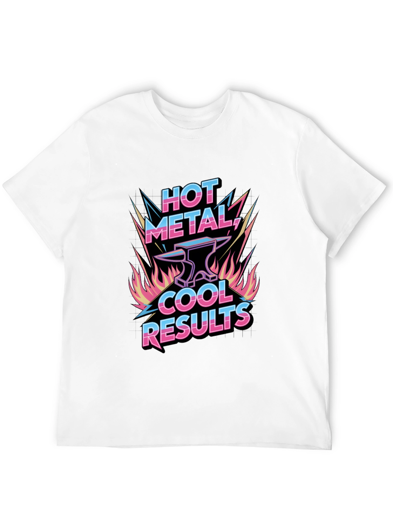 Hot Metal Cool Results Black Graphic Tee