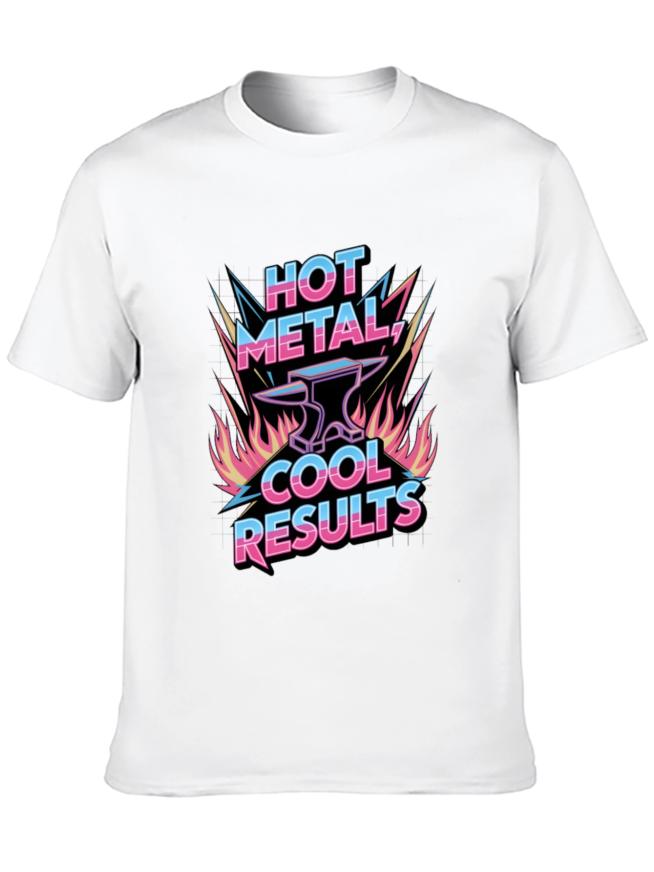 Hot Metal Cool Results Black Graphic Tee