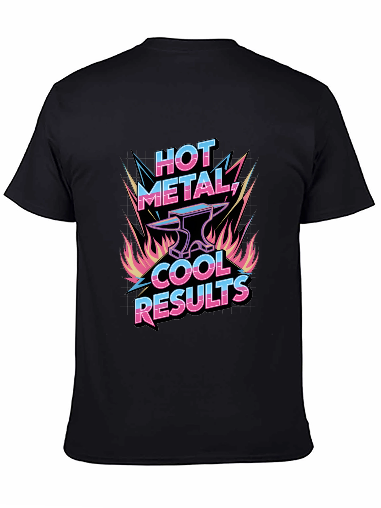 Hot Metal Cool Results Black Graphic Tee