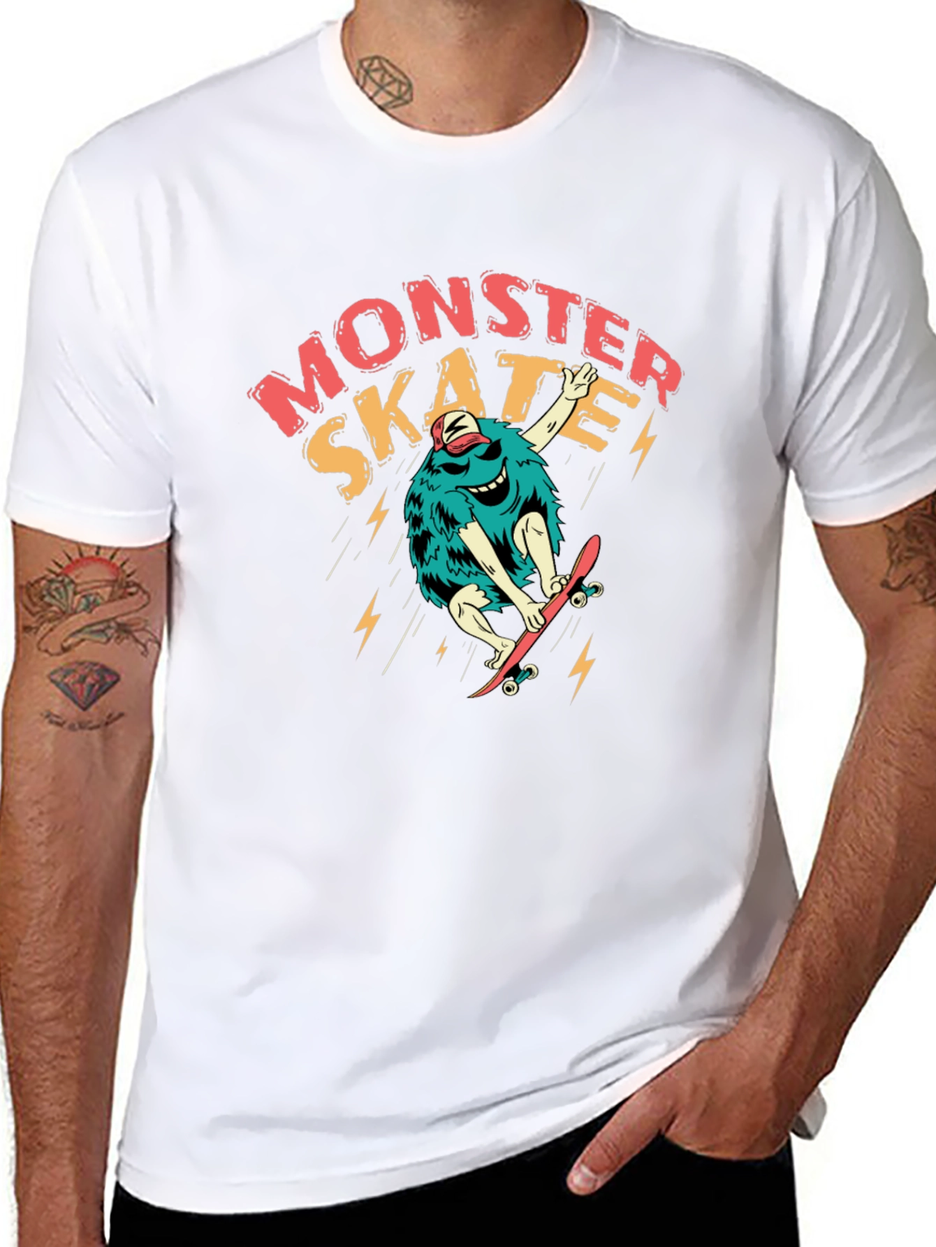 Monster Skate T-Shirt - Cool Graphic Tee