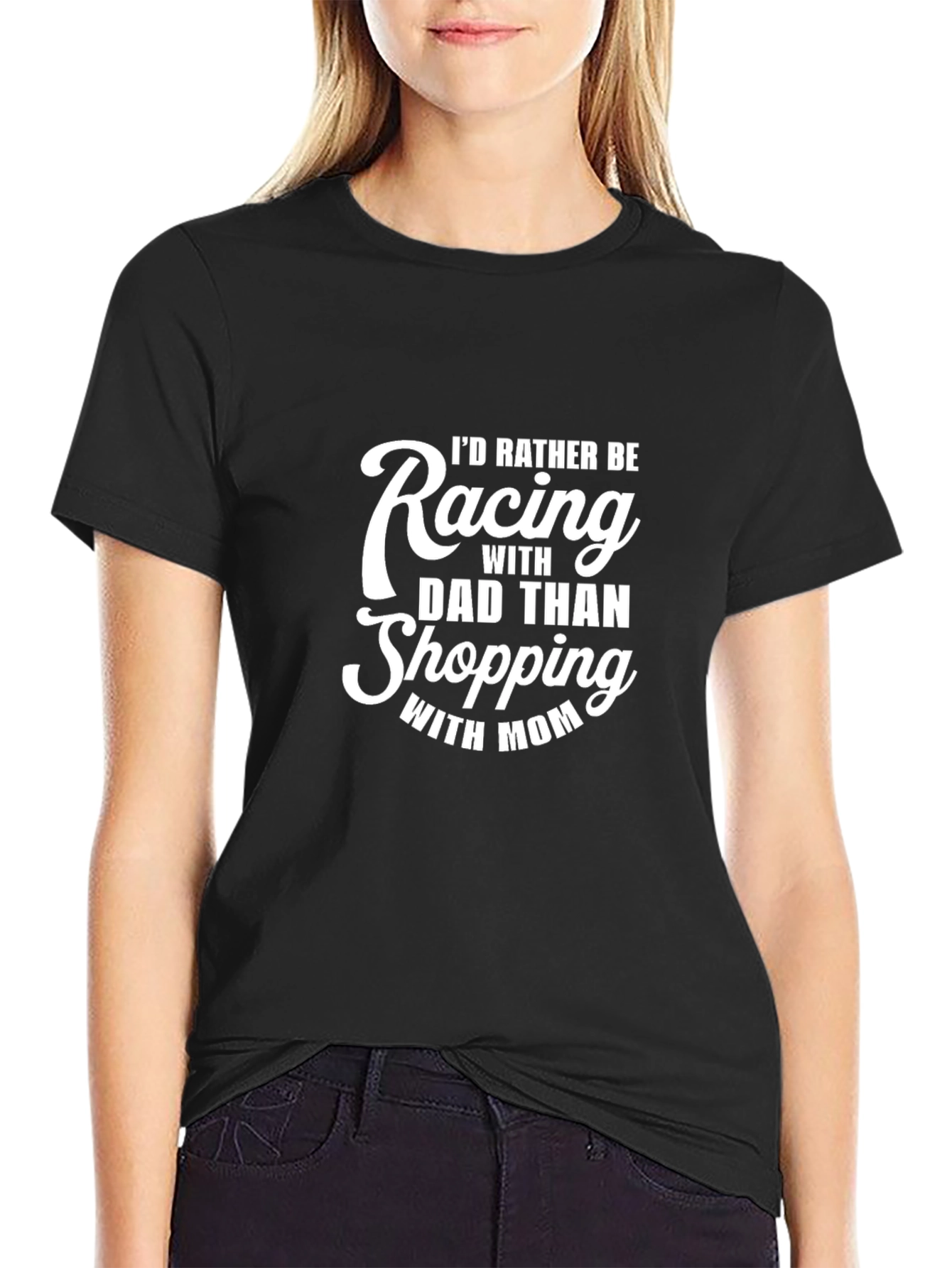 Racing With Dad Graphic Tee