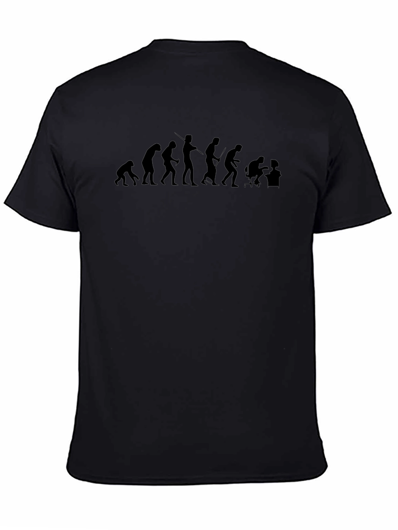 Evolution of Man T-Shirt - Black Graphic Tee