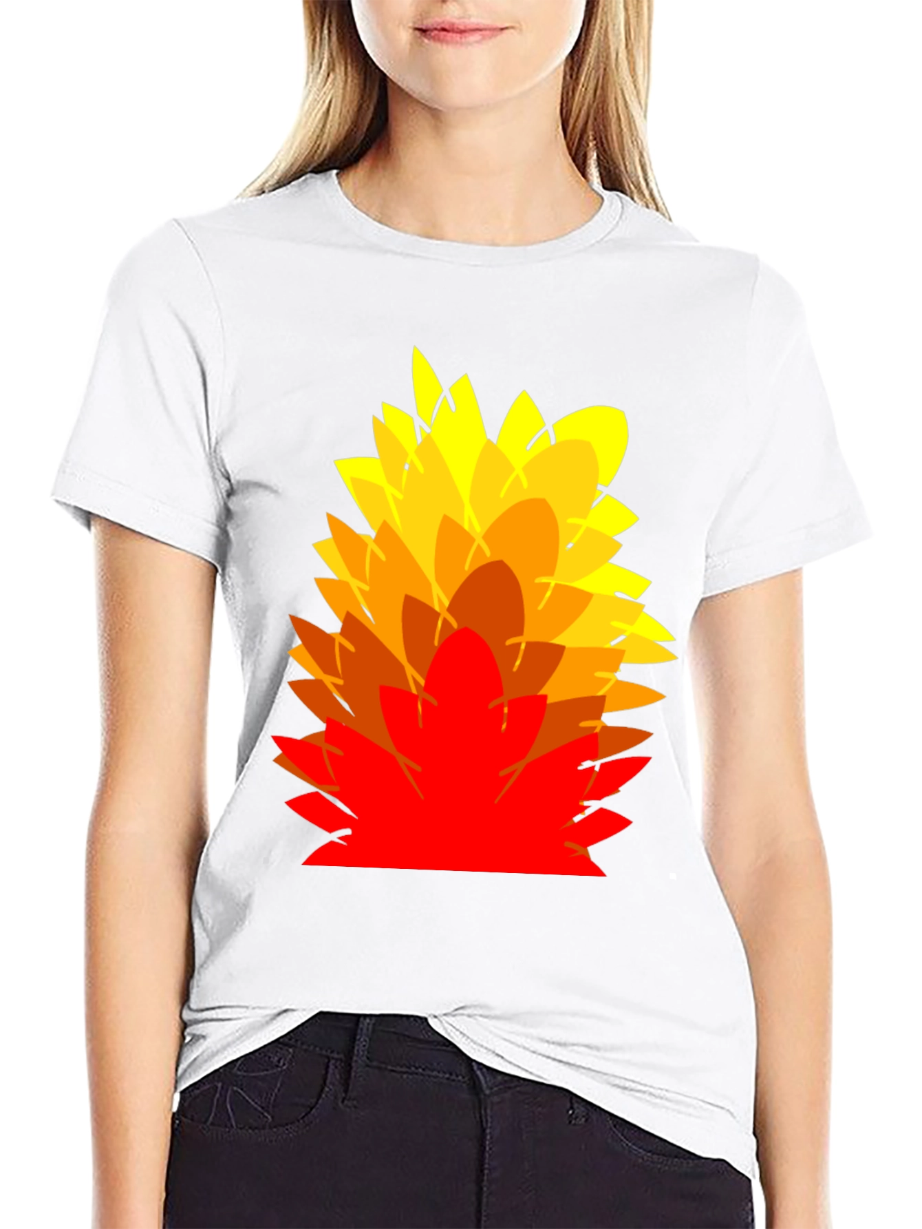 Abstract Floral Graphic Print T-Shirt