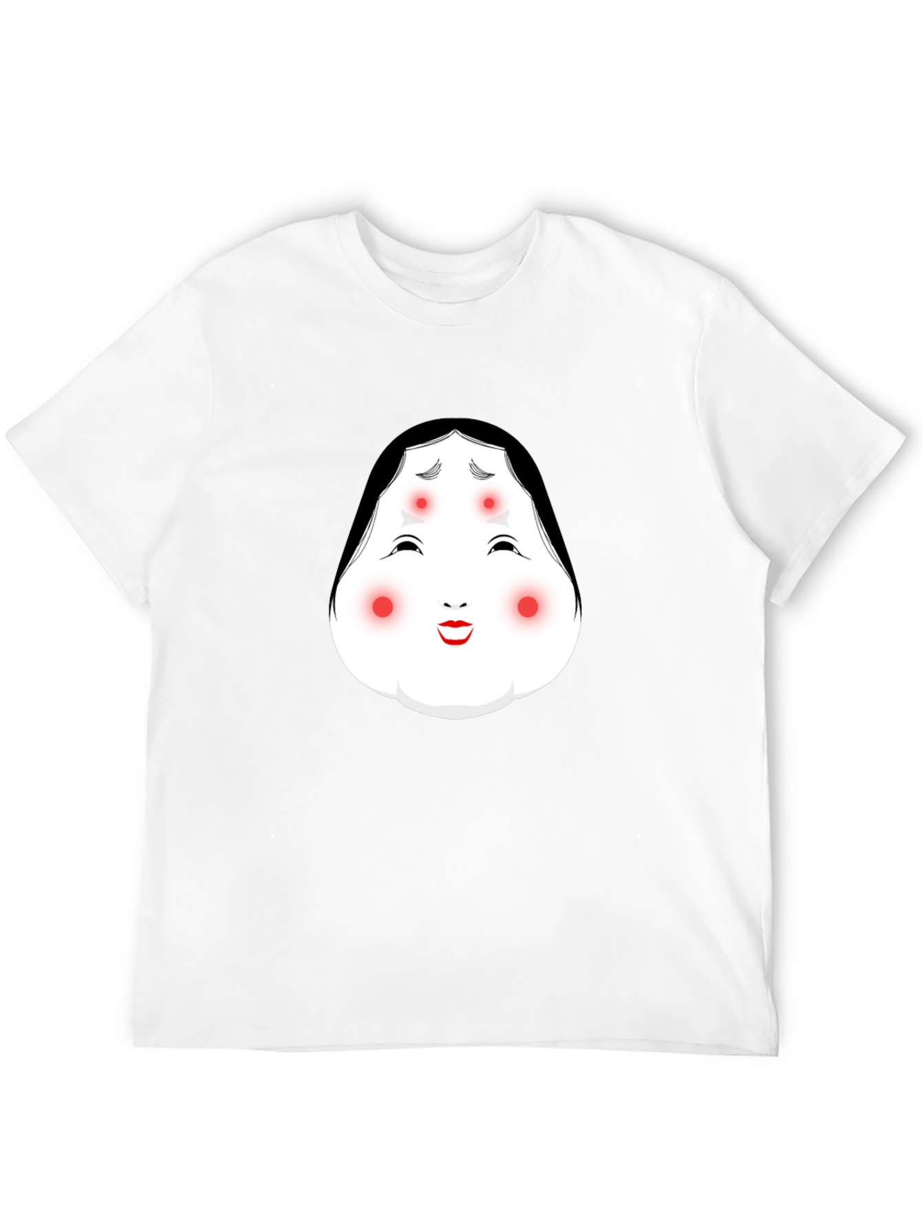 Kabuki Mask Graphic Black T-Shirt