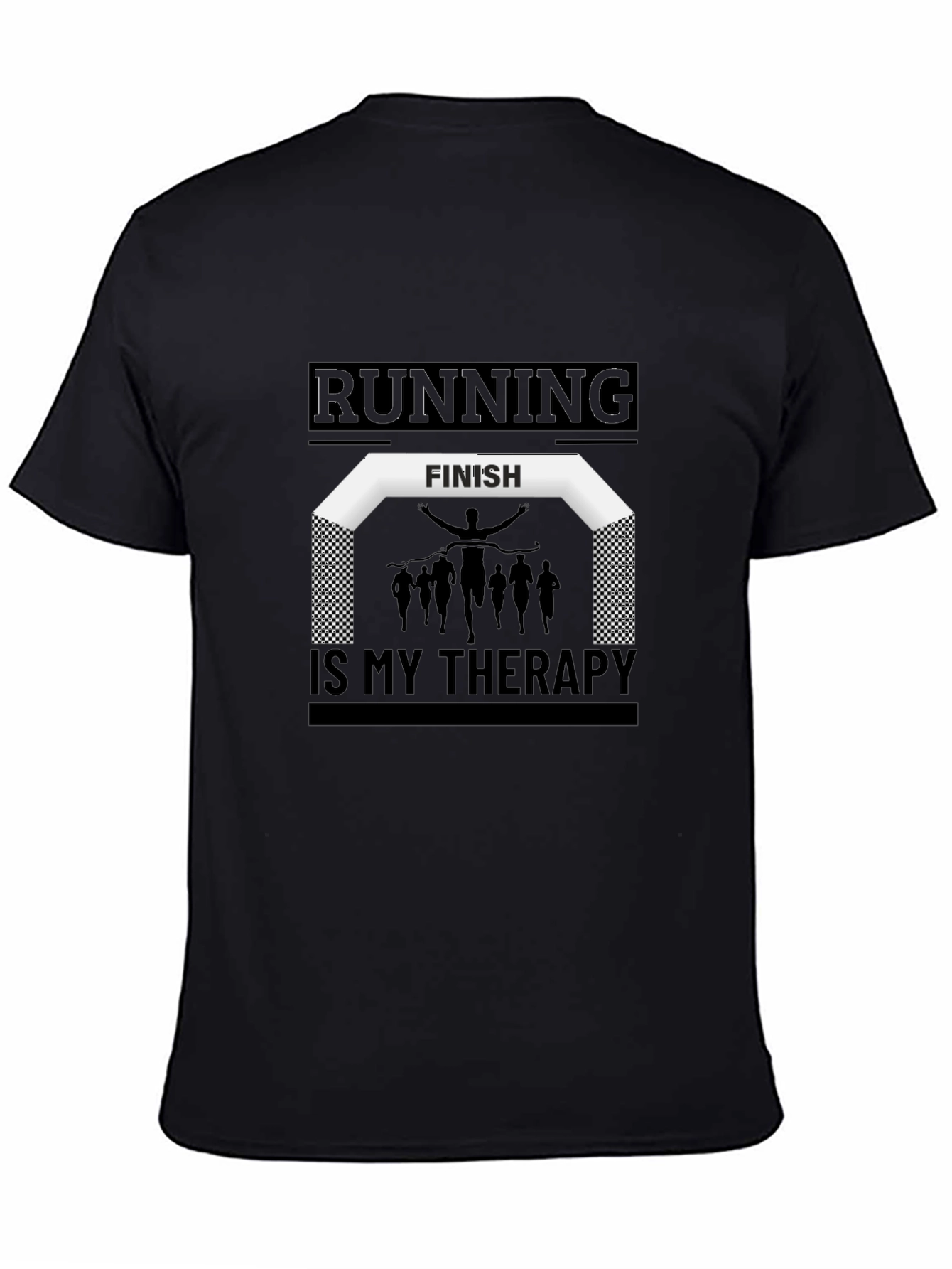 Running Is My Therapy Graphic Tee