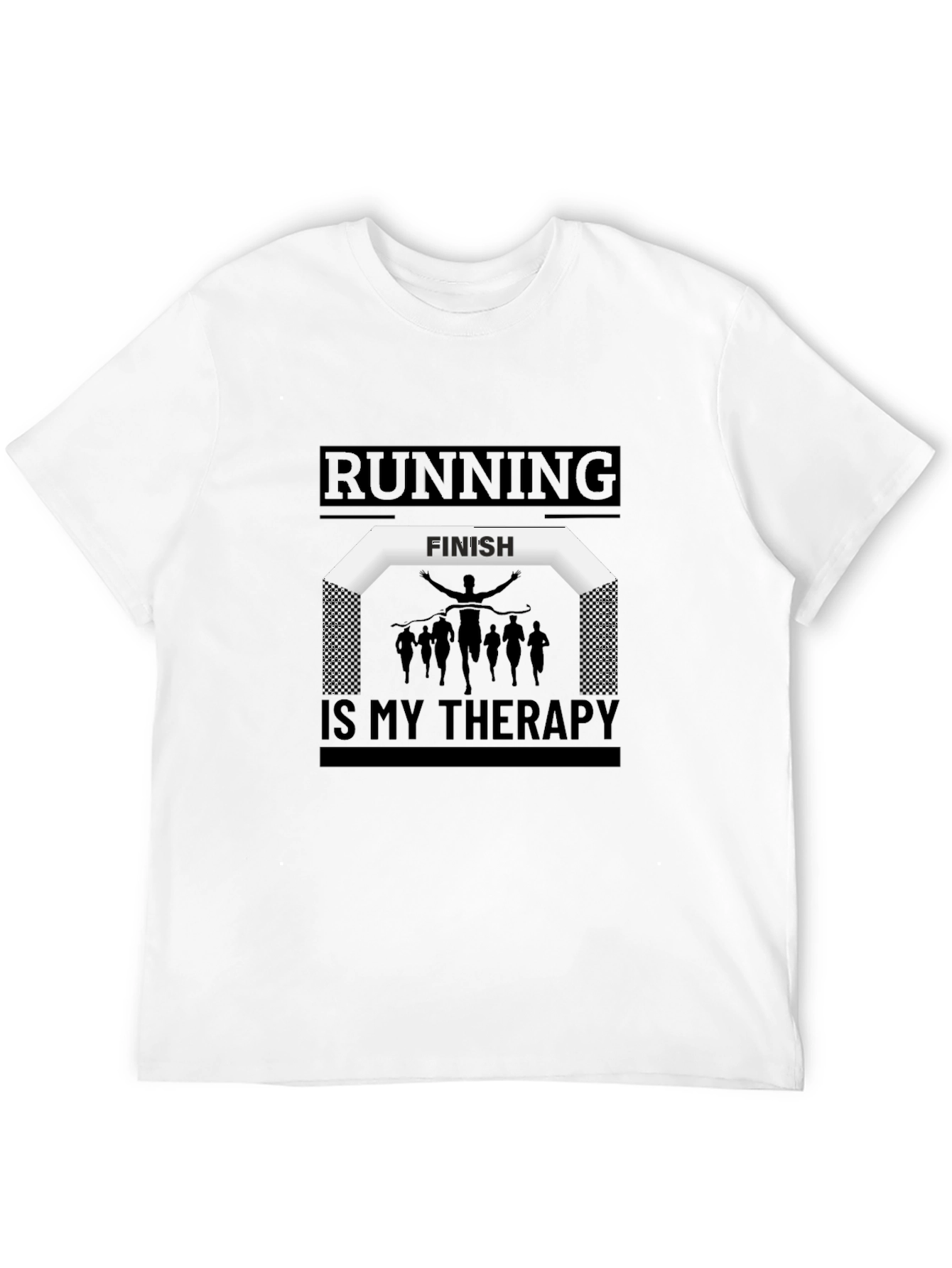 Running Is My Therapy Graphic Tee