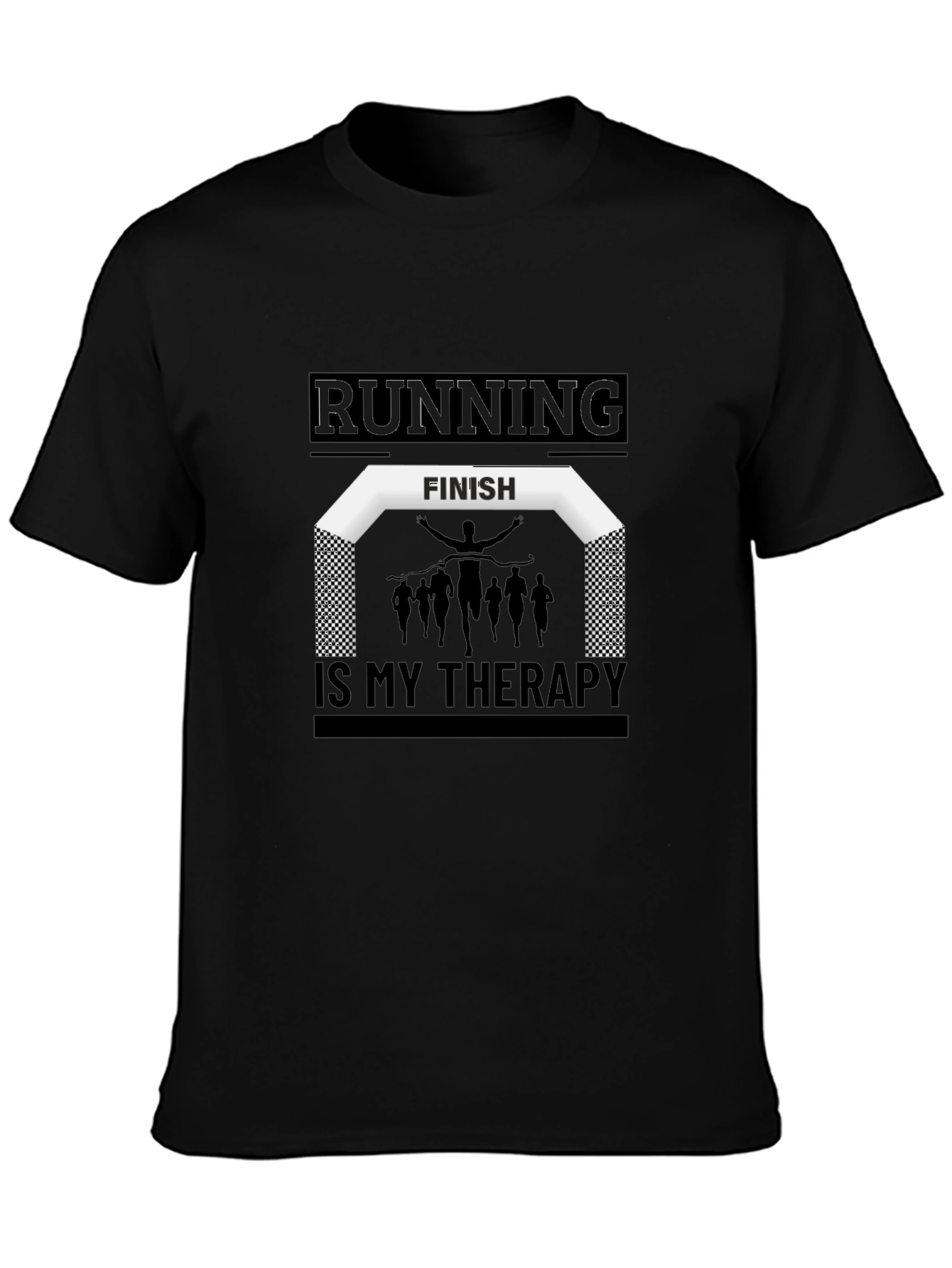 Running Is My Therapy Graphic Tee