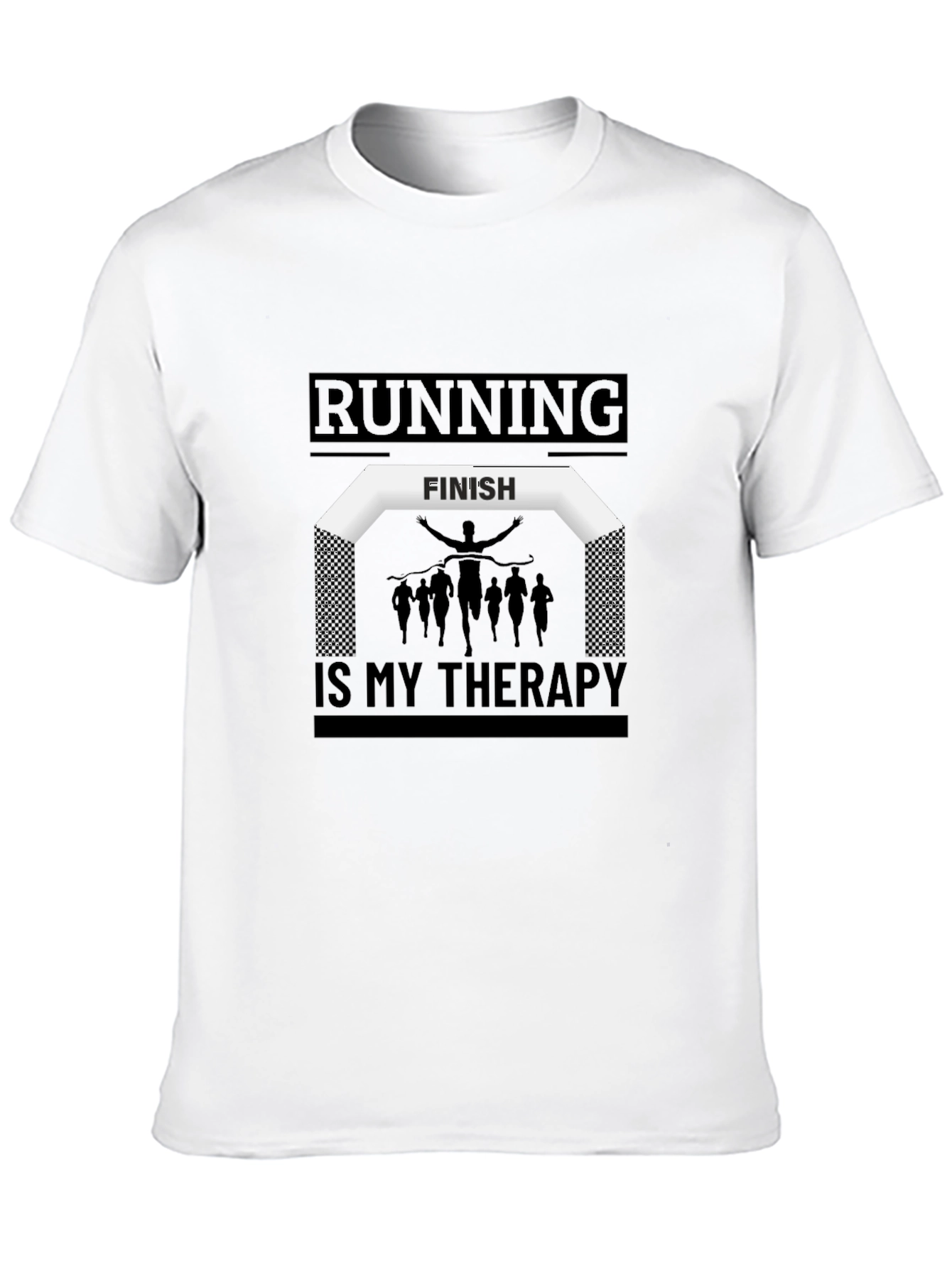 Running Is My Therapy Graphic Tee