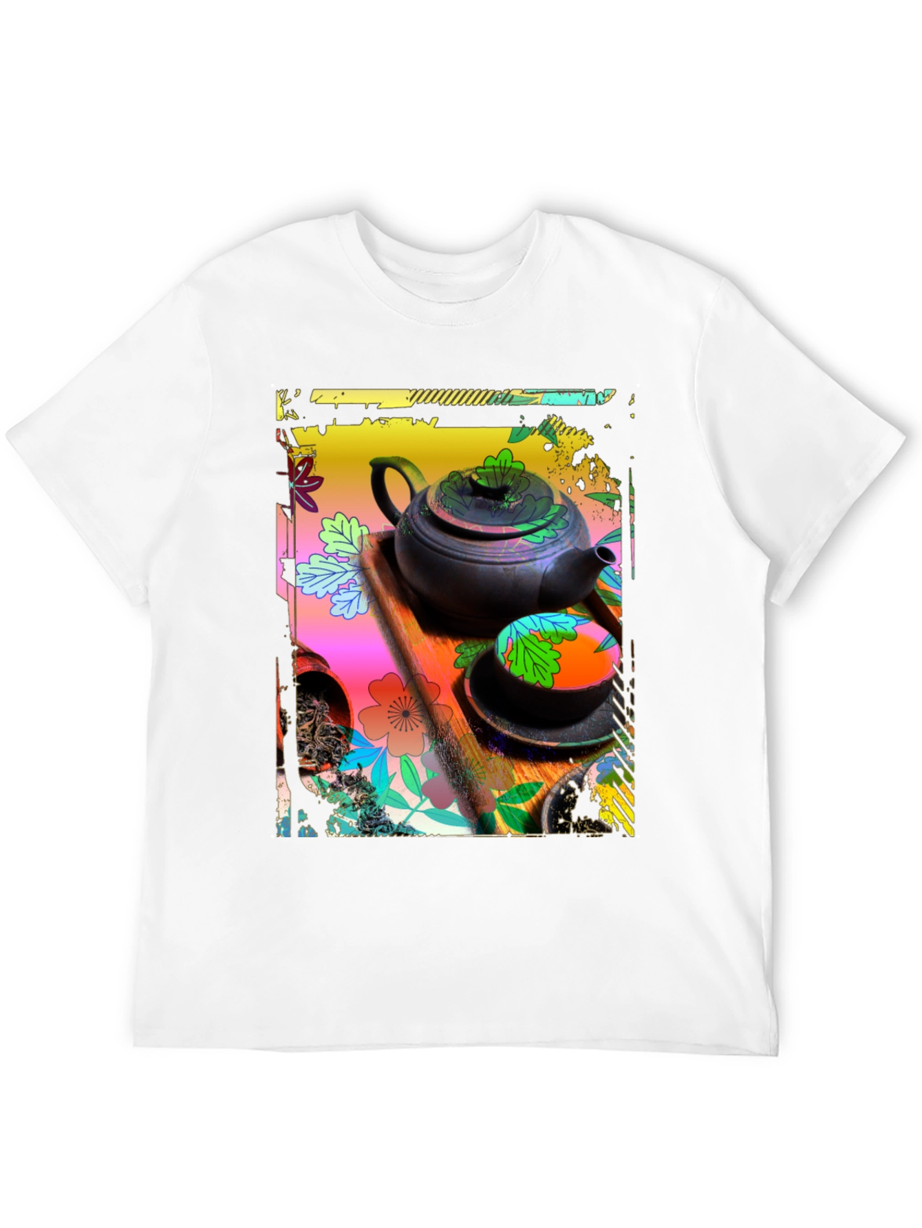Artistic Tea Set Graphic Tee