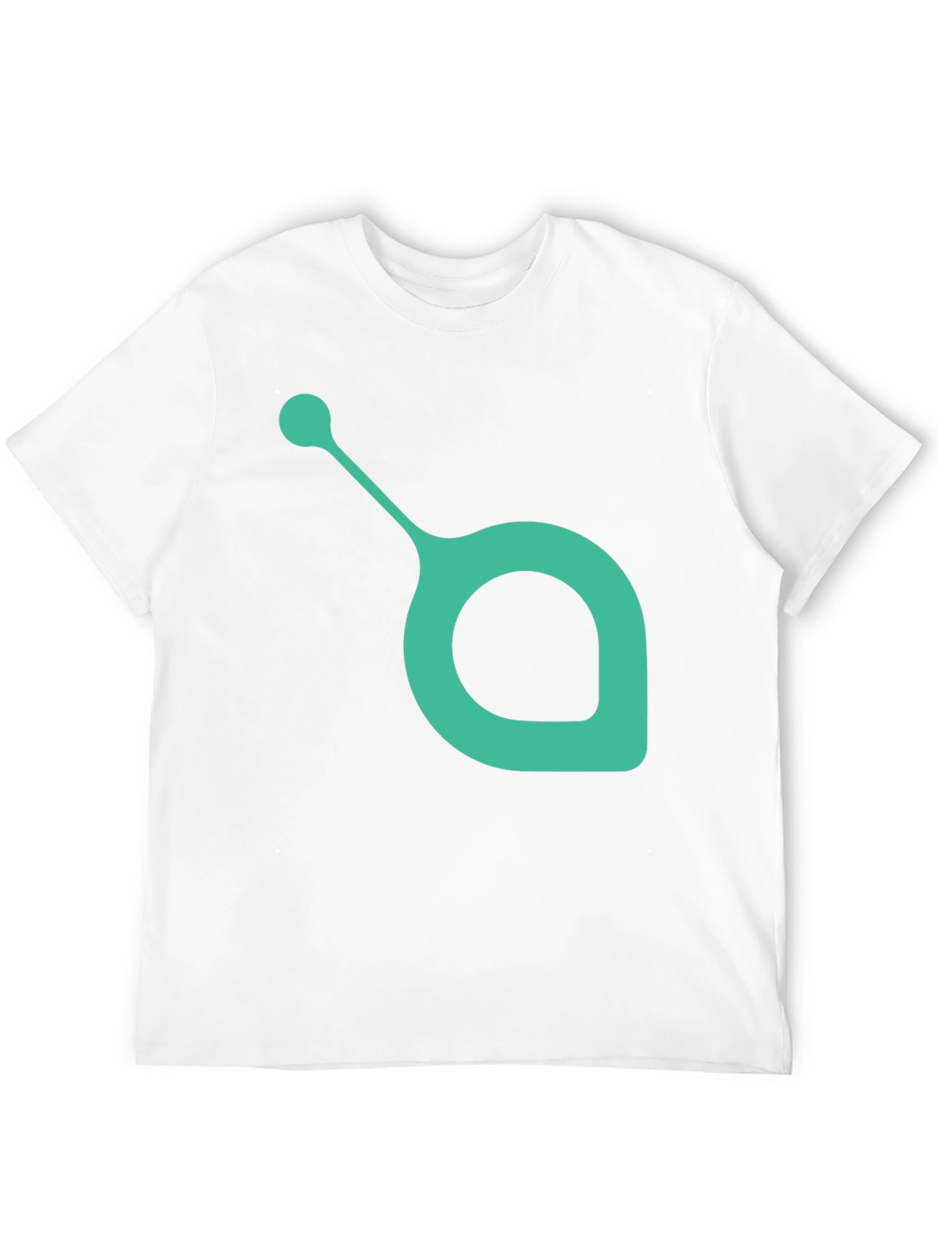 Modern Teal Symbol Black T-Shirt