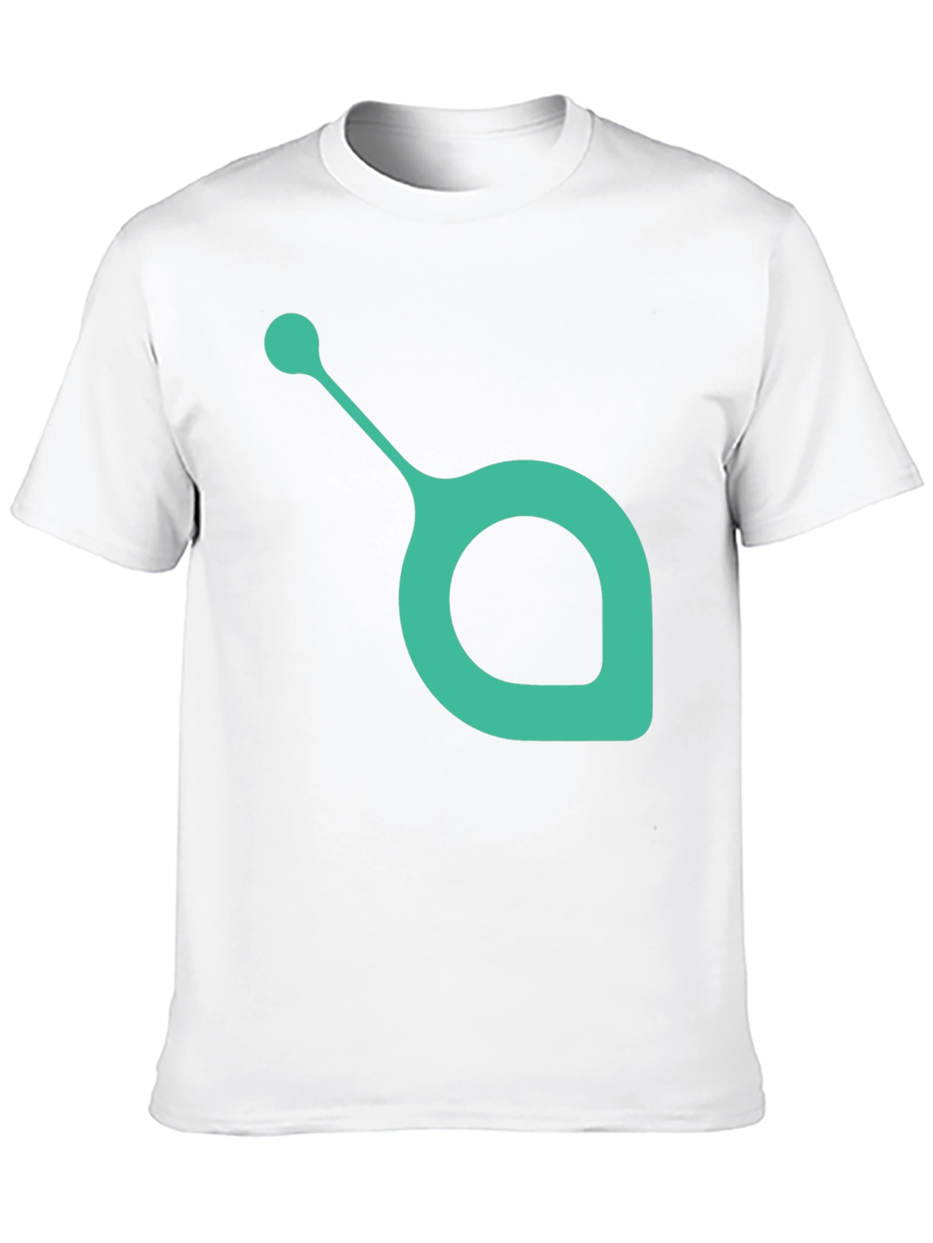 Modern Teal Symbol Black T-Shirt