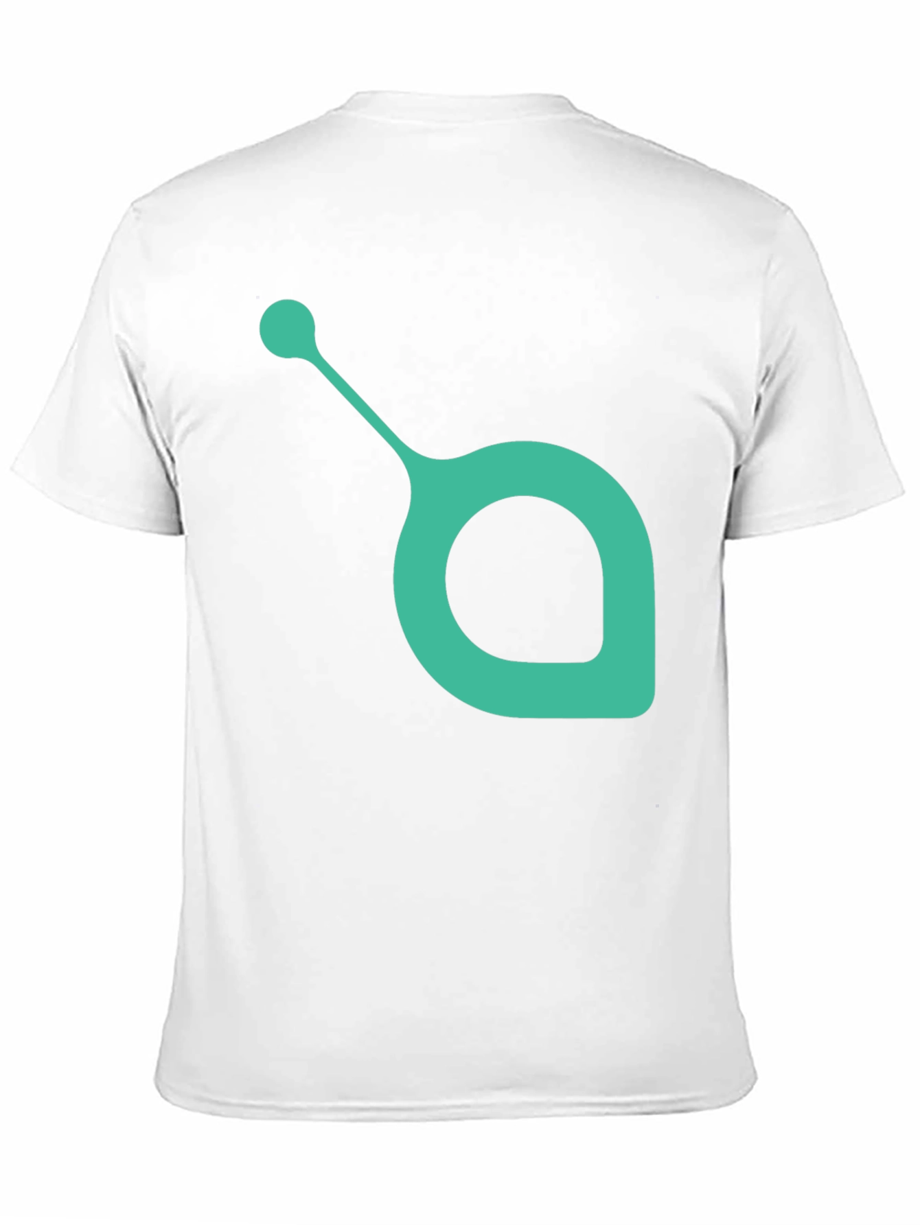 Modern Teal Symbol Black T-Shirt