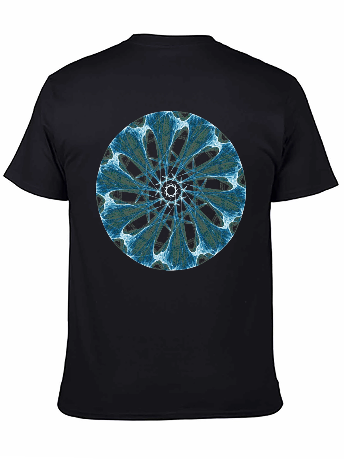 Geometric Mandala Black T-Shirt