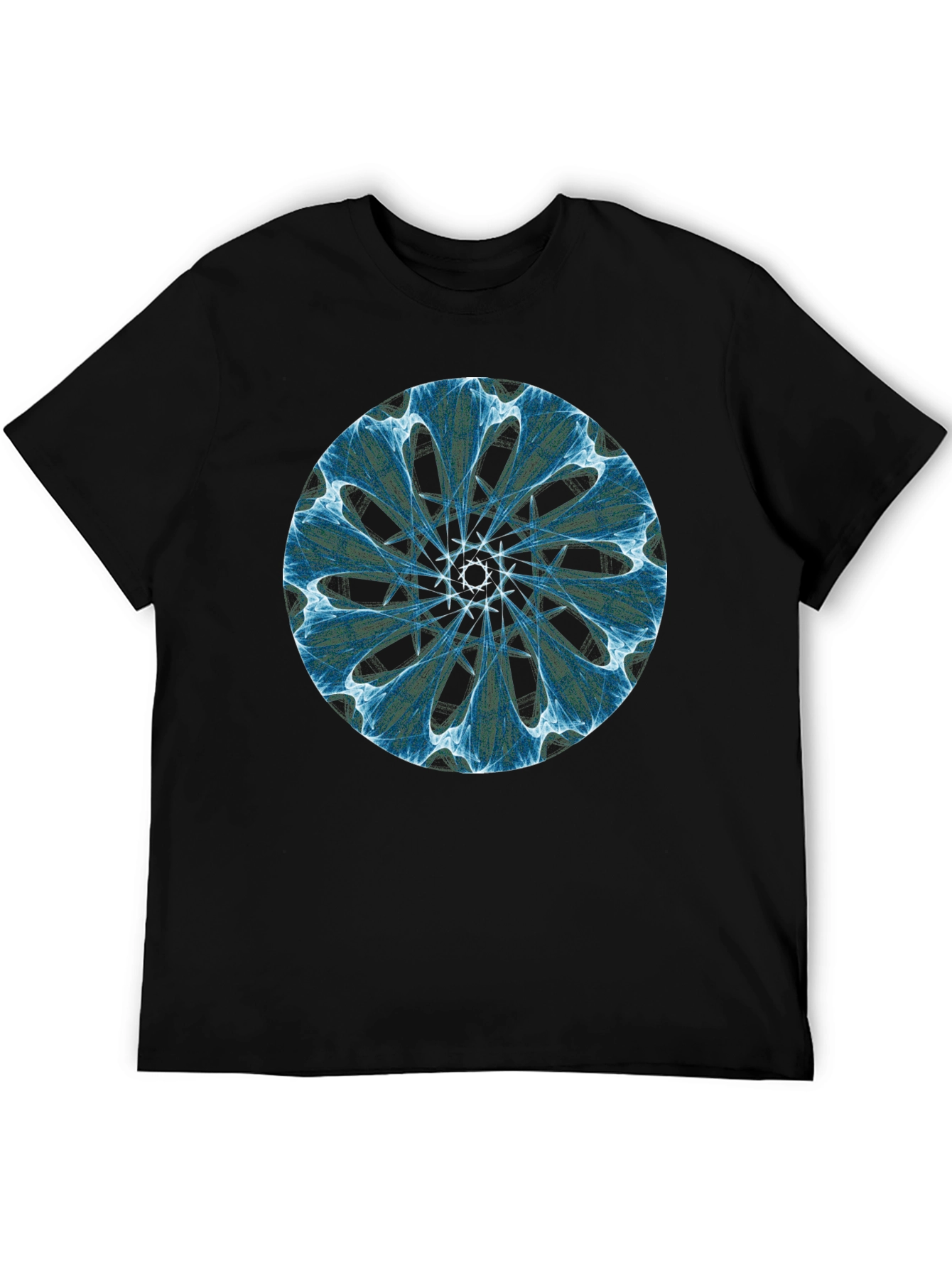 Geometric Mandala Black T-Shirt