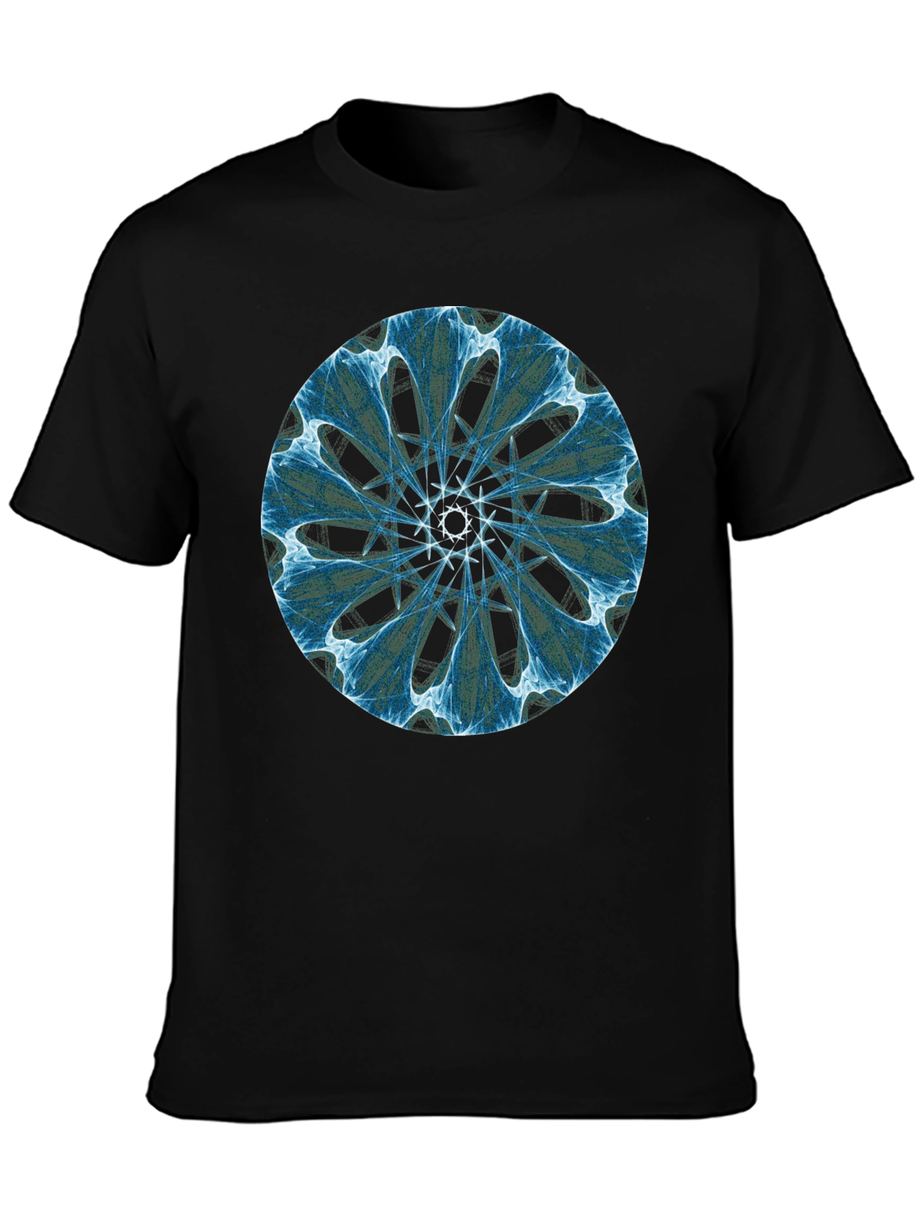 Geometric Mandala Black T-Shirt
