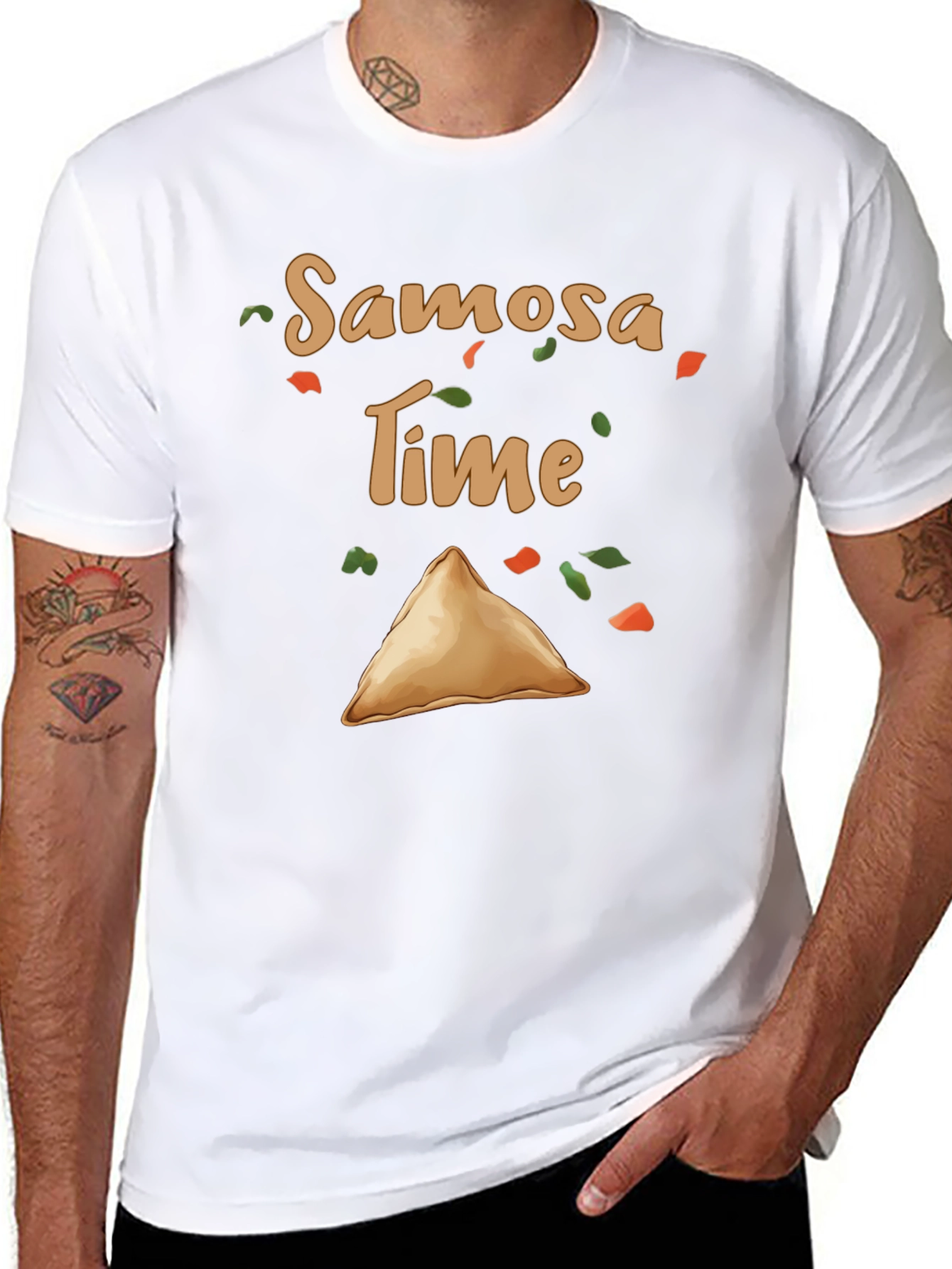 Samosa Time Graphic Tee - Foodie T-Shirt
