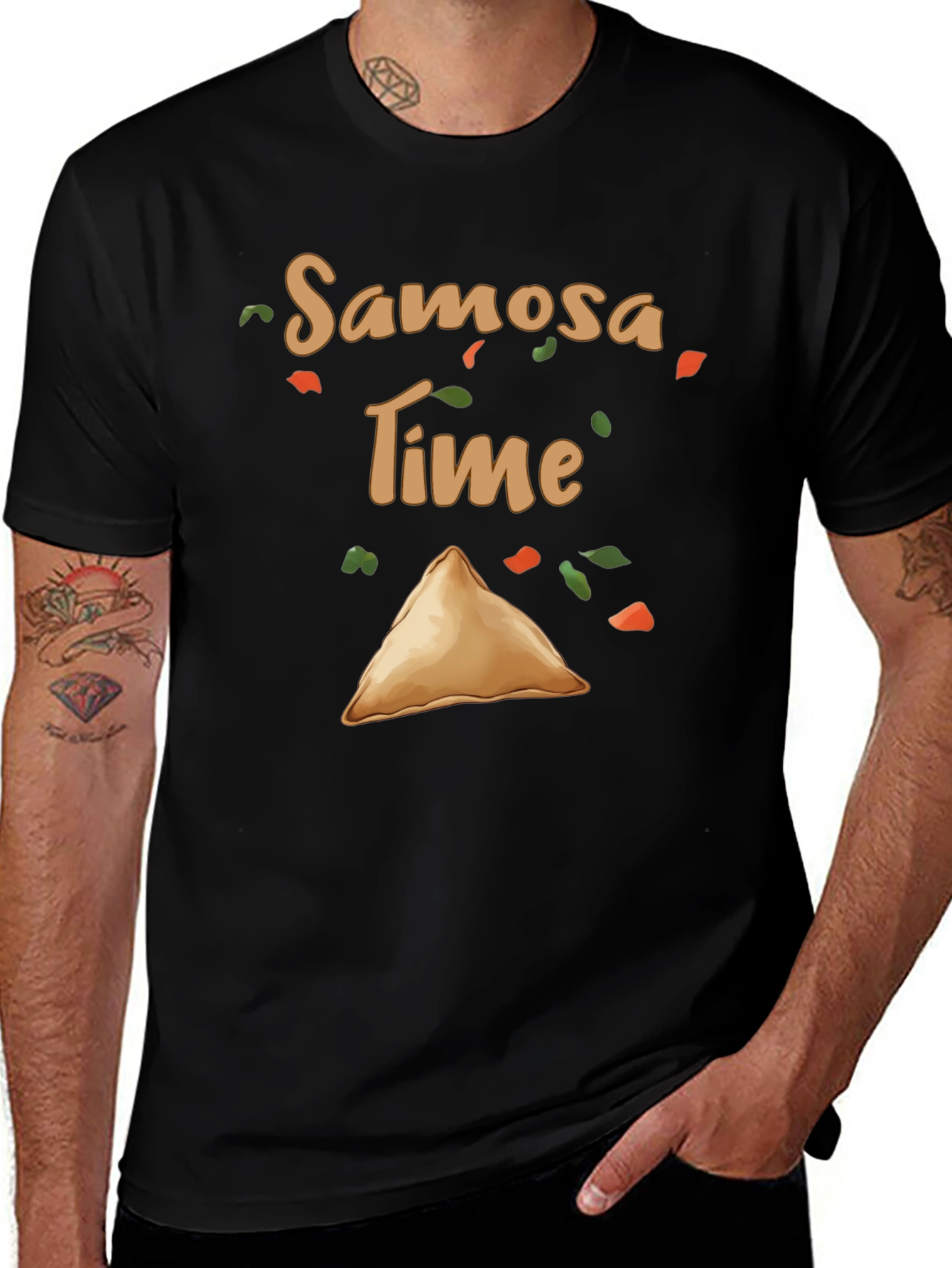 Samosa Time Graphic Tee - Foodie T-Shirt