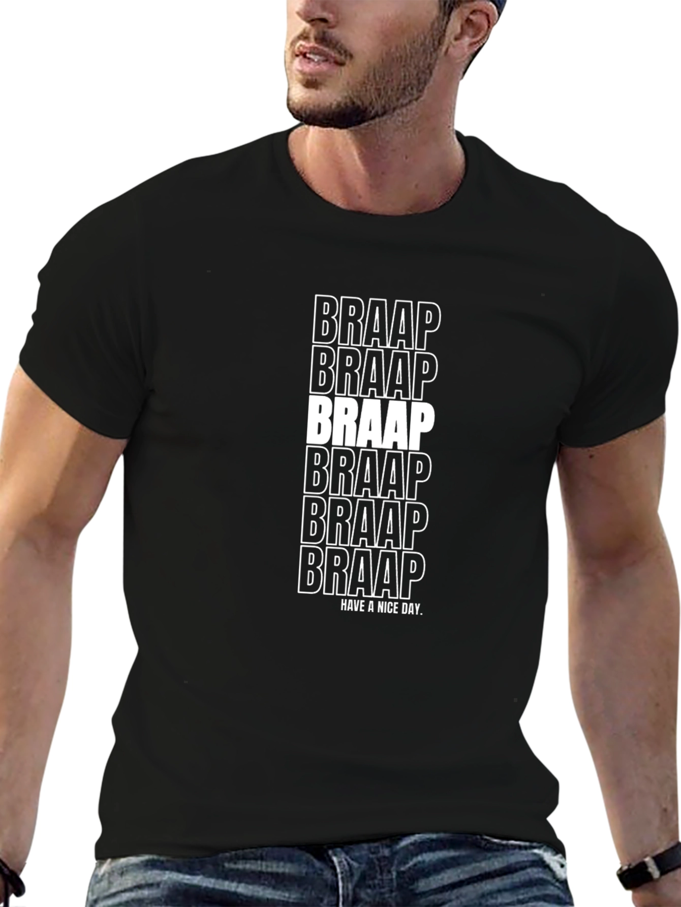 Braap Graphic T-Shirt - Black Cotton Tee