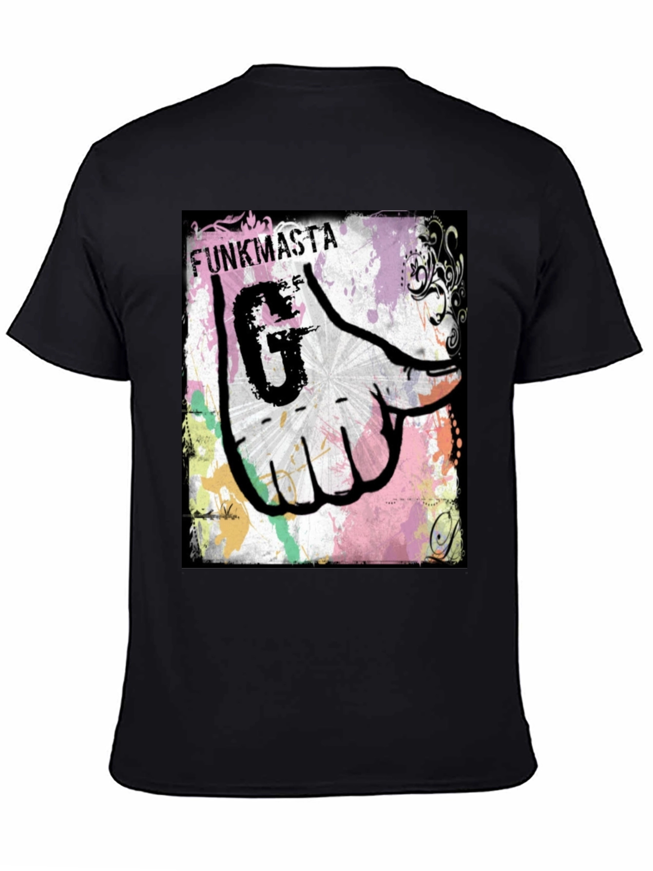 Funkmasta Graphic Tee - Black Cotton Blend