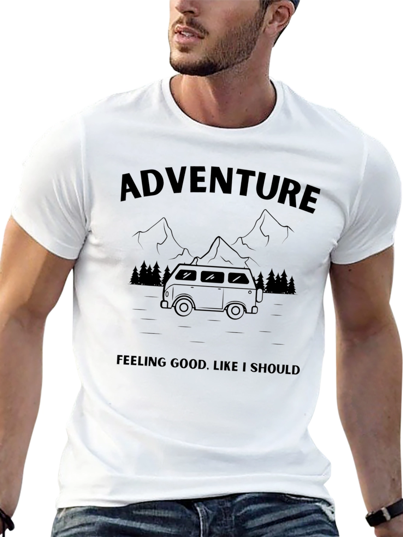 Adventure Van Graphic T-Shirt - Feeling Good Tee