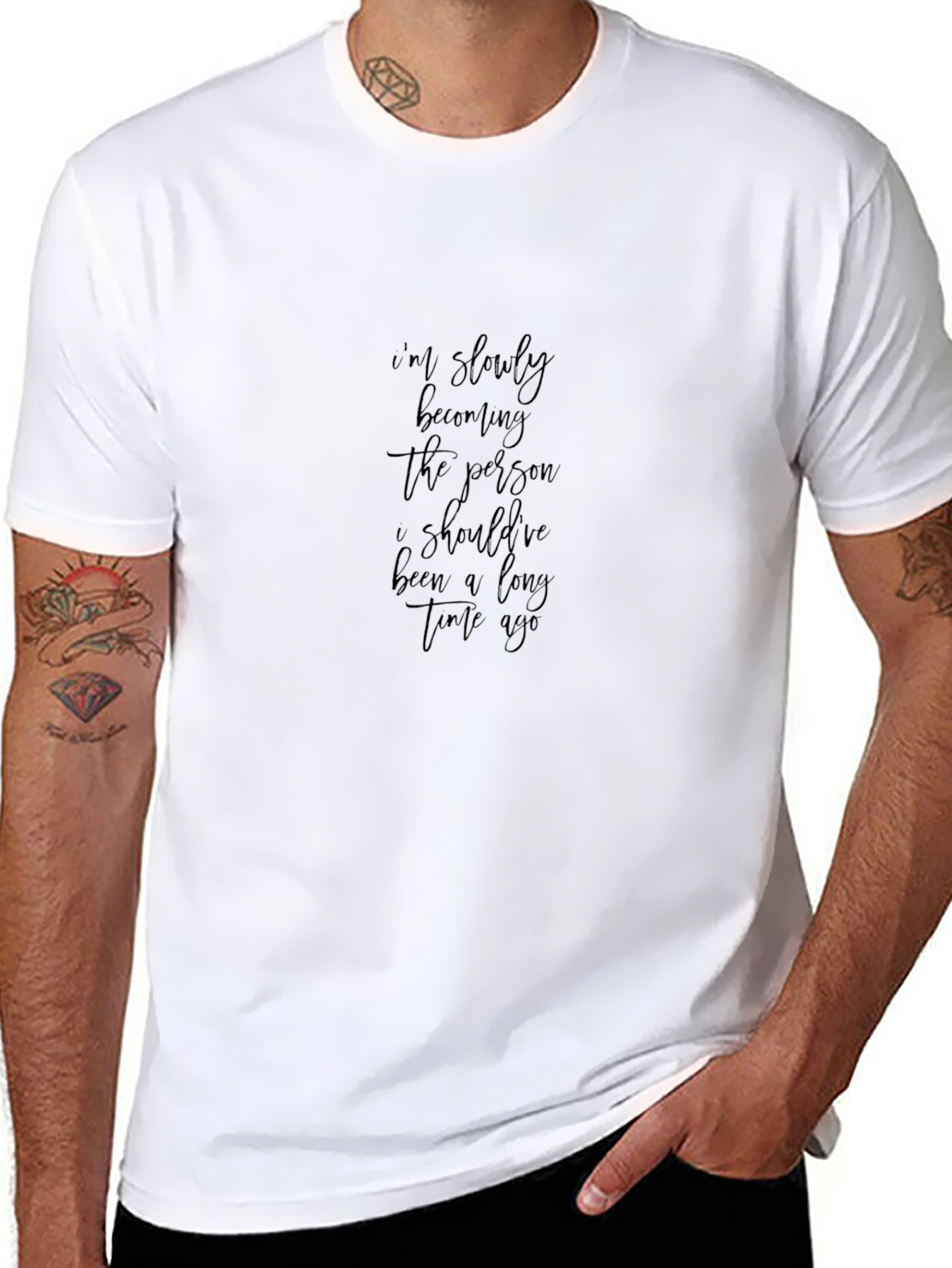 Inspirational Quote Black T-Shirt