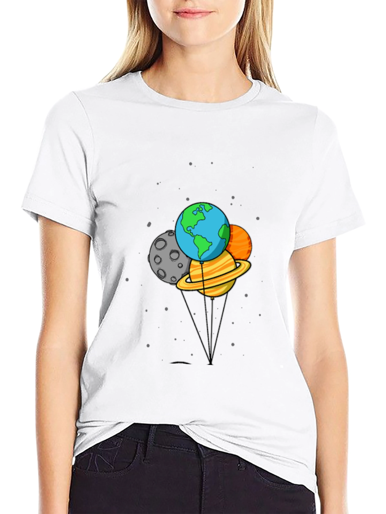 Planetary Balloon Ride Graphic T-Shirt