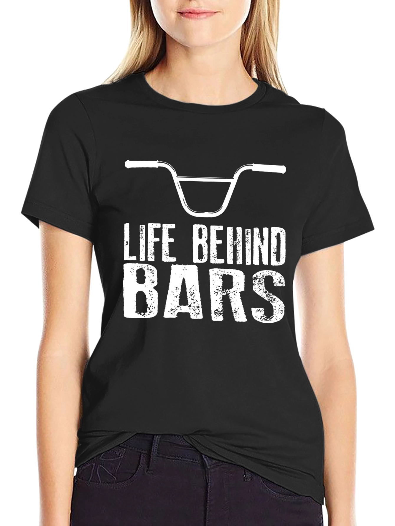 Life Behind Bars Graphic Tee - Biker BMX T-Shirt
