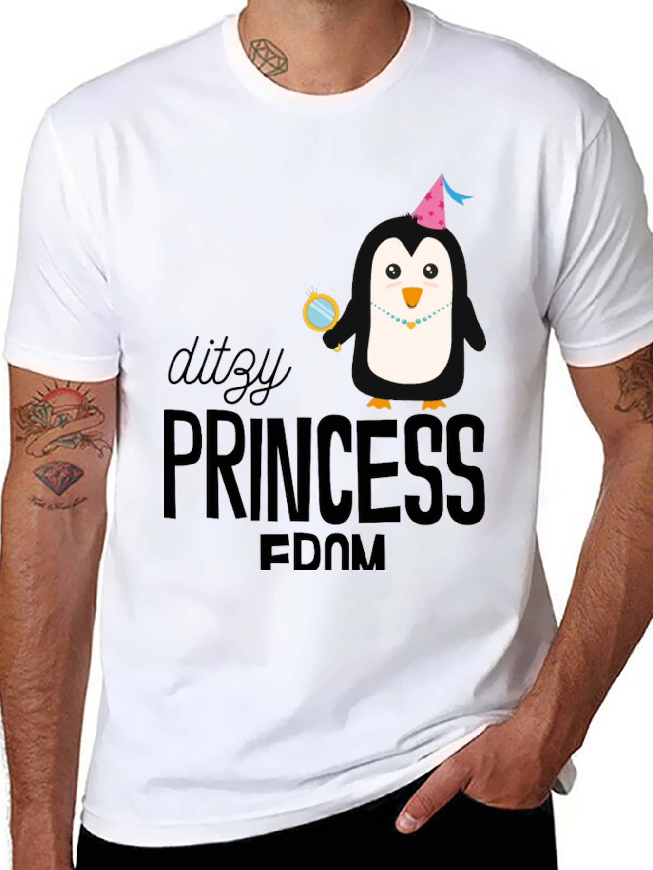 Dizzy Princess Penguin T-Shirt