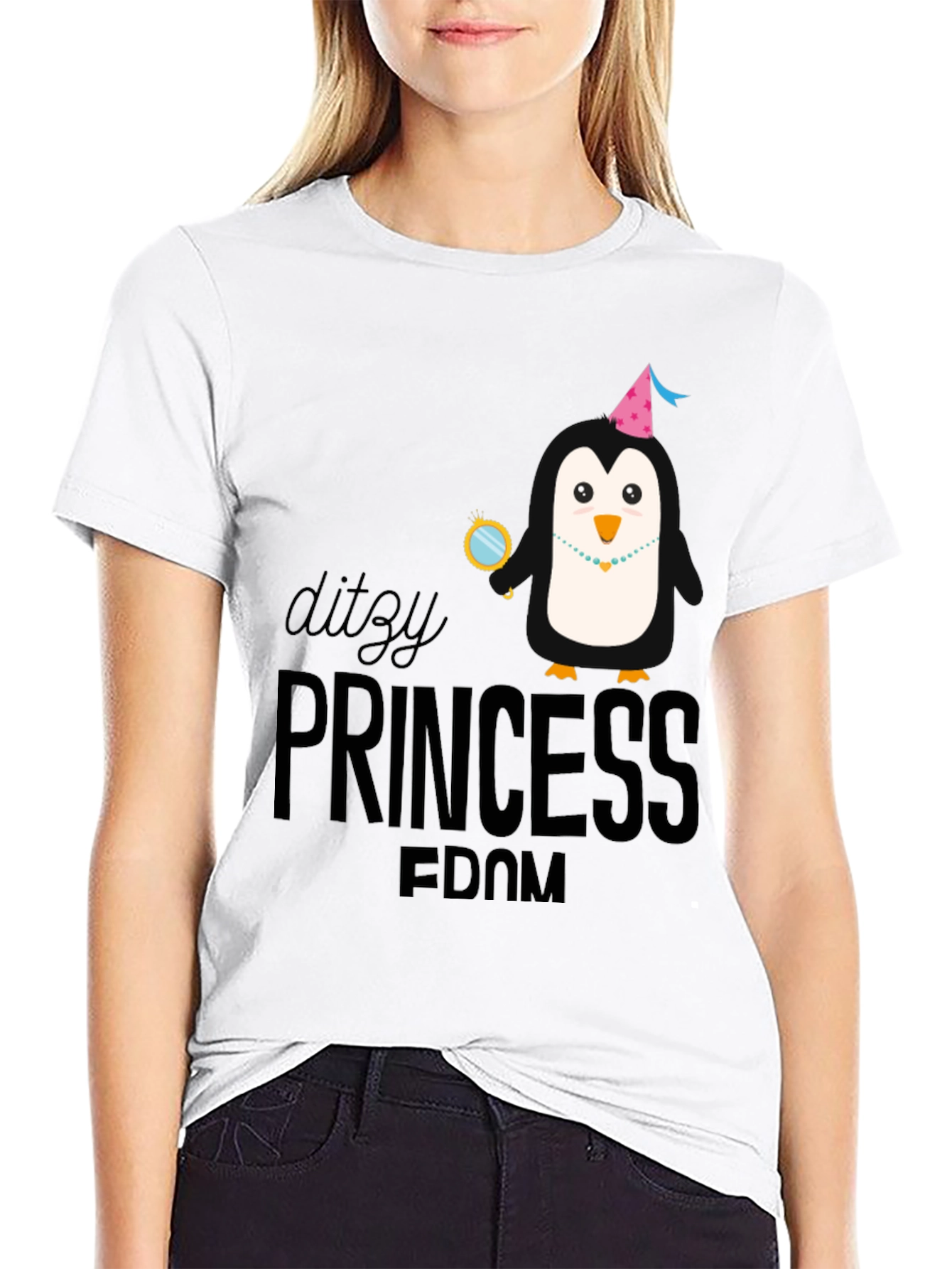 Dizzy Princess Penguin T-Shirt