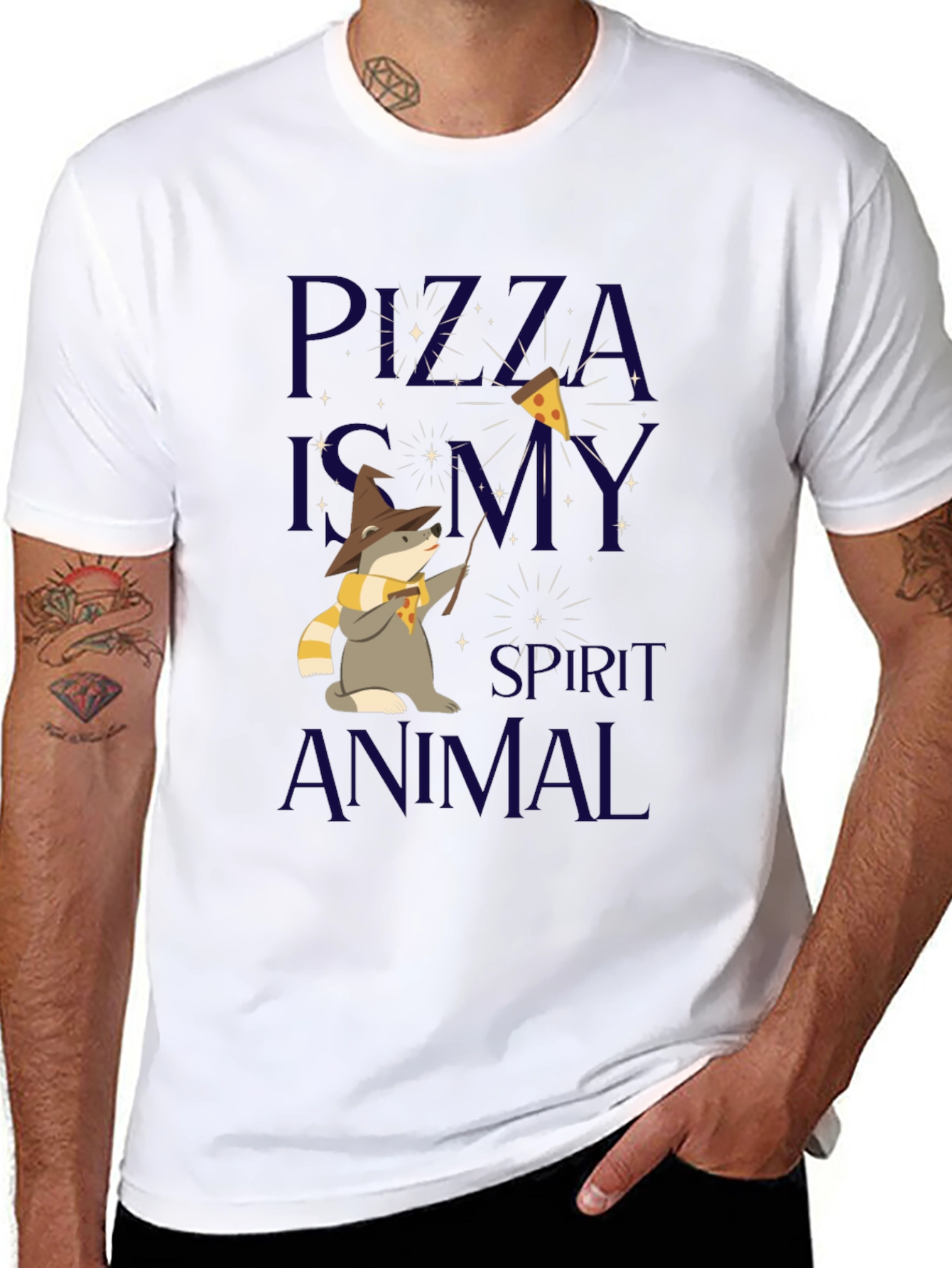 Pizza Wizard Spirit Animal T-Shirt