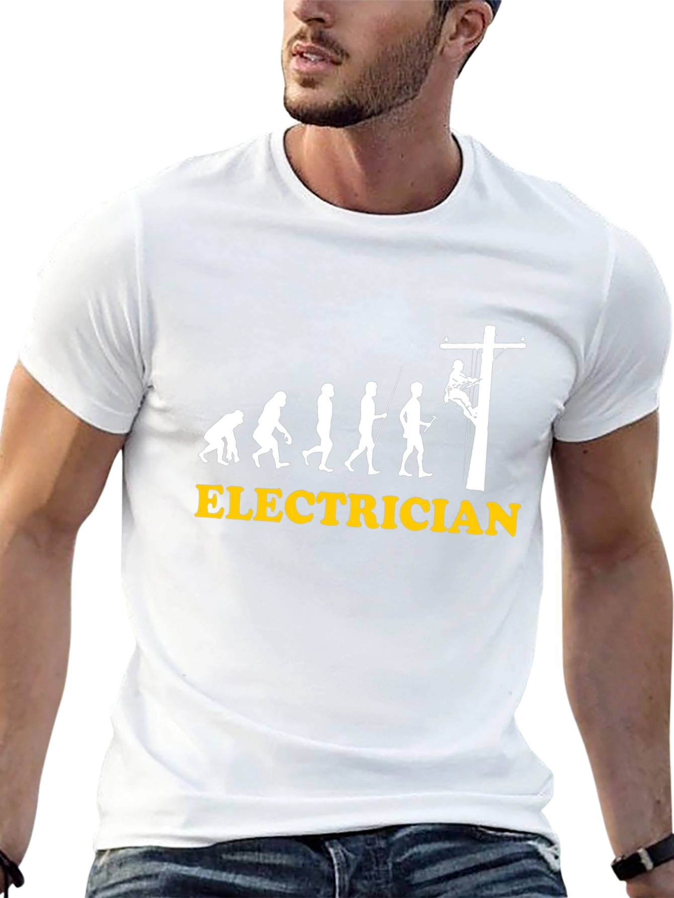 Electrician Evolution Graphic Tee - Black
