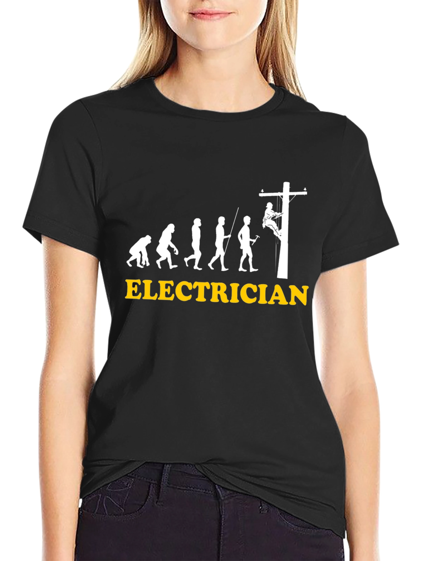 Electrician Evolution Graphic Tee - Black